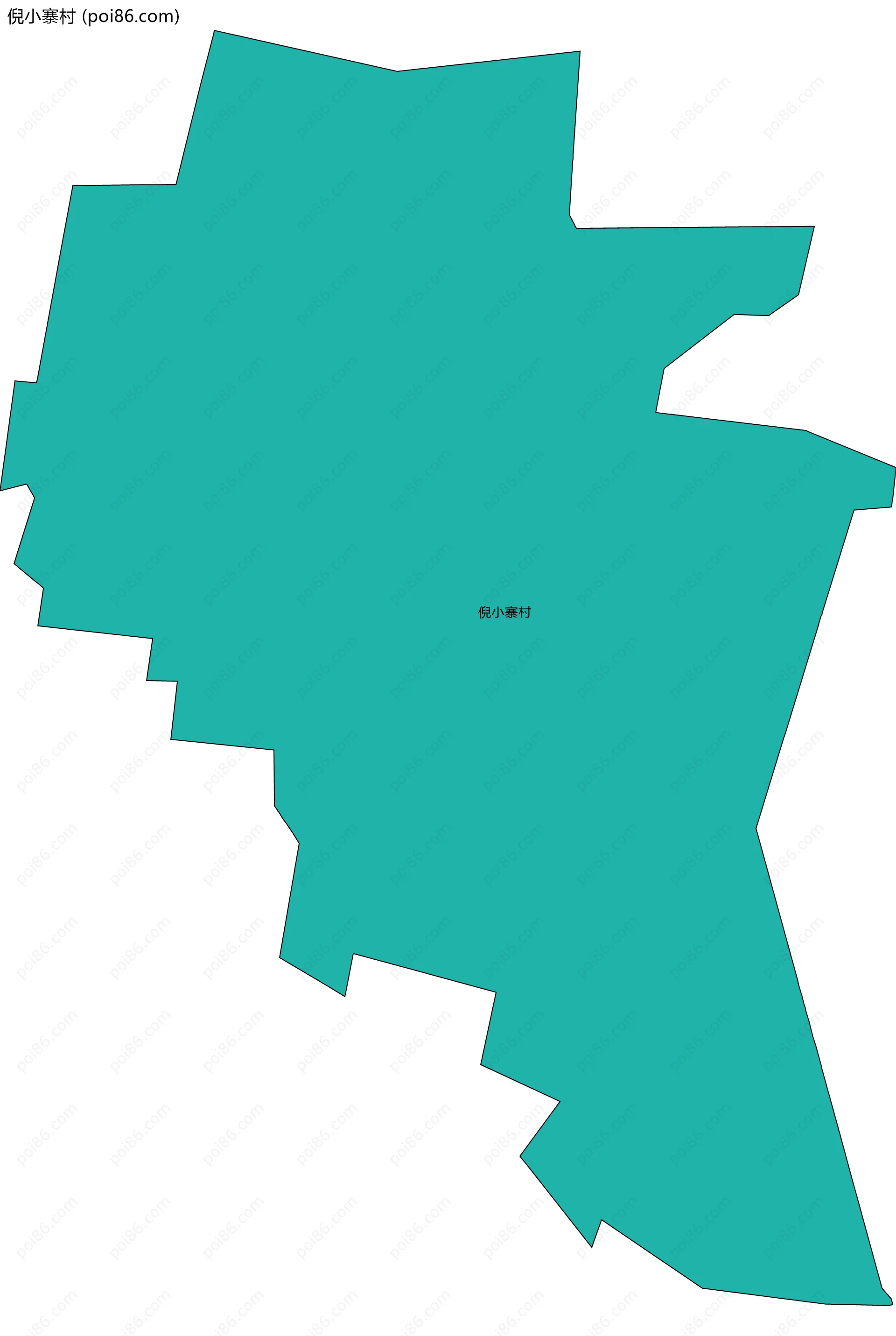 倪小寨村边界地图