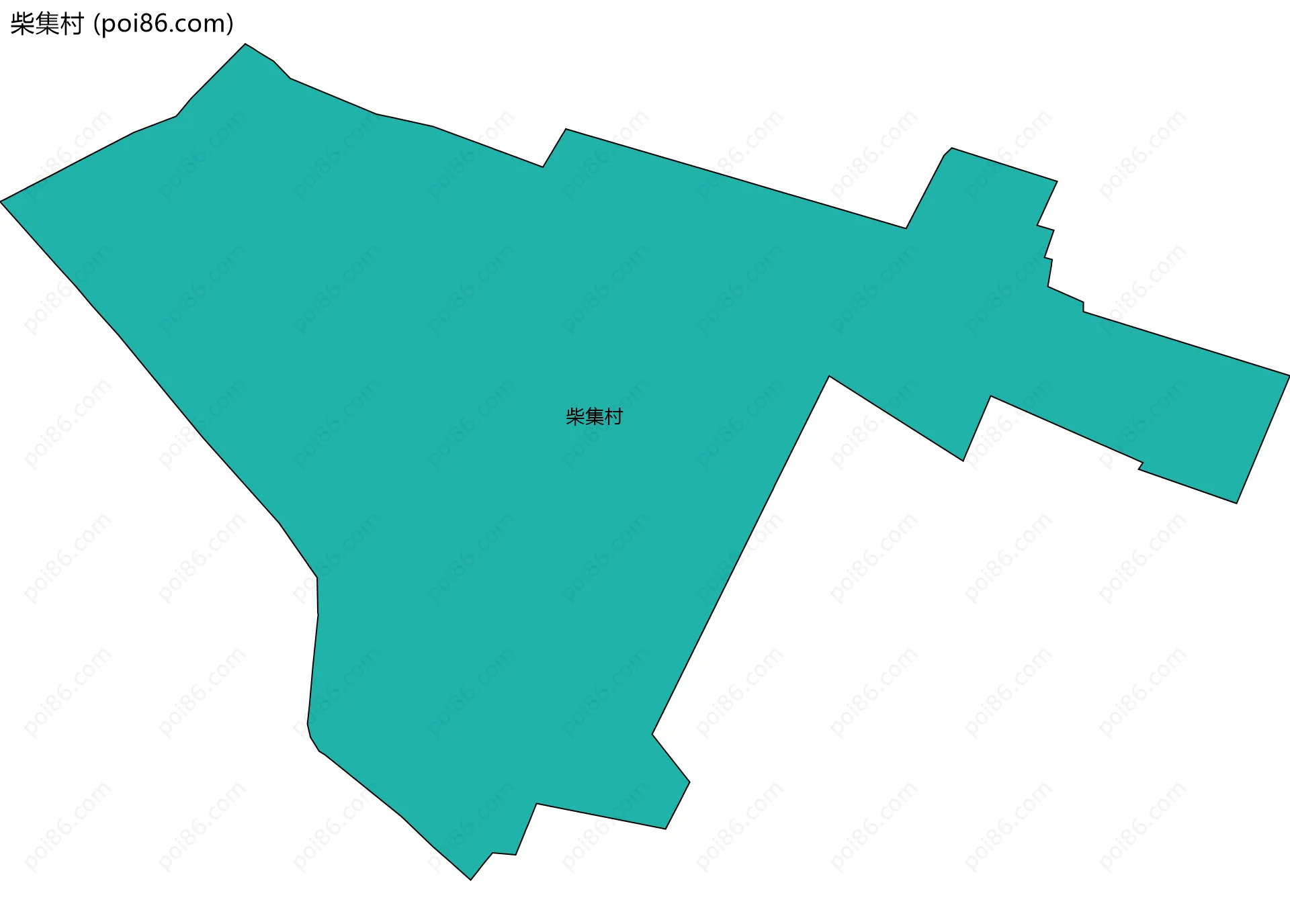 柴集村边界地图