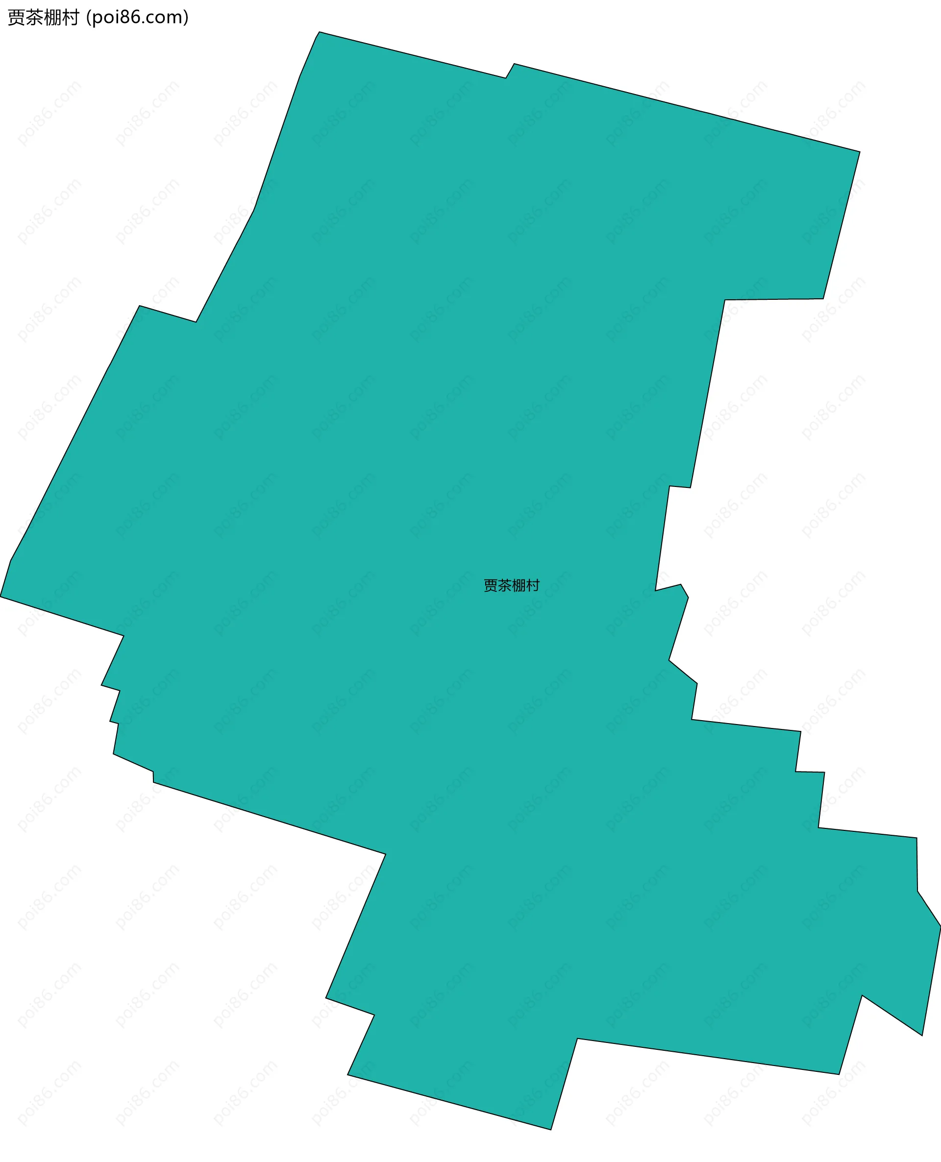 贾茶棚村边界地图