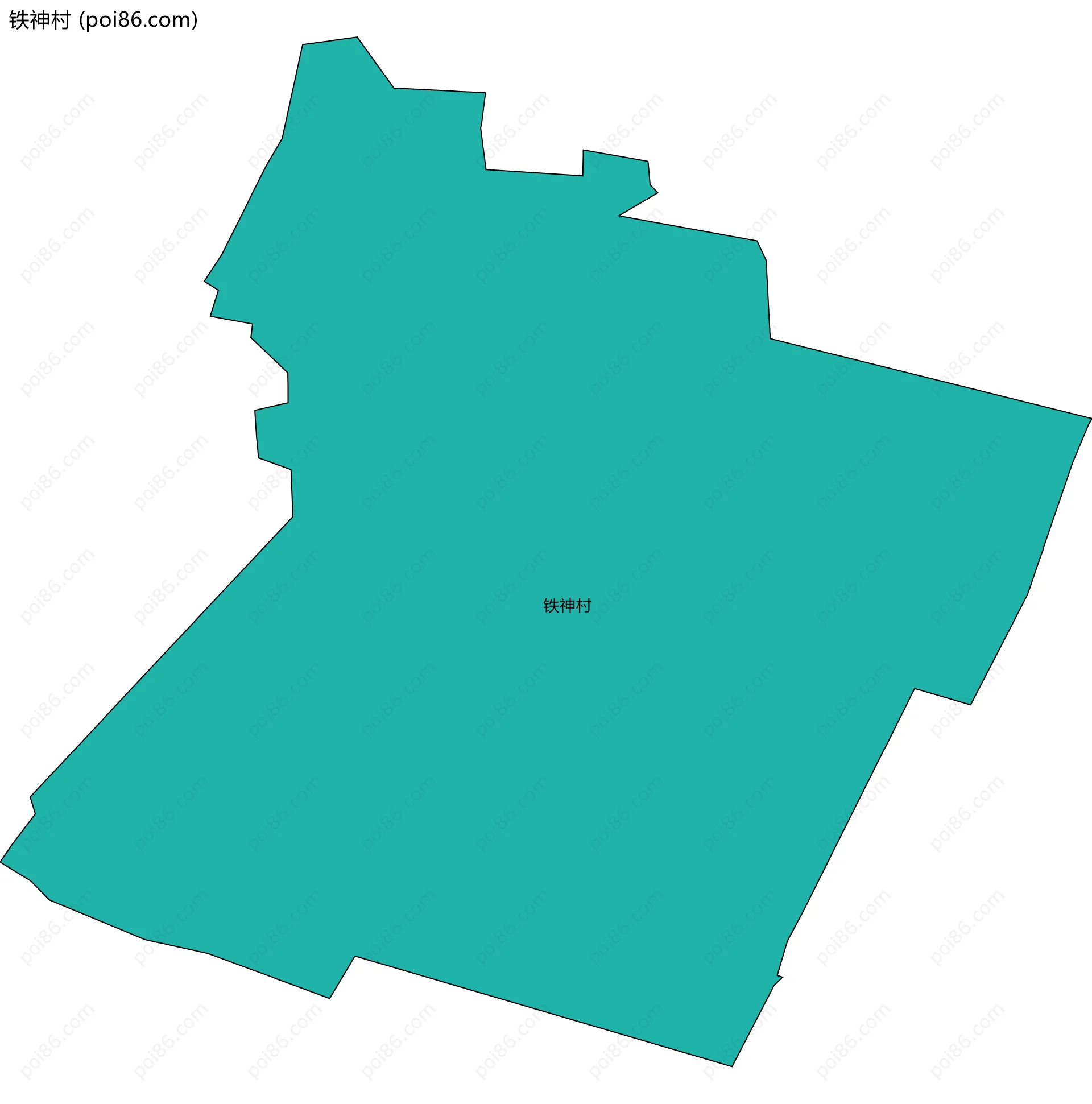 铁神村边界地图