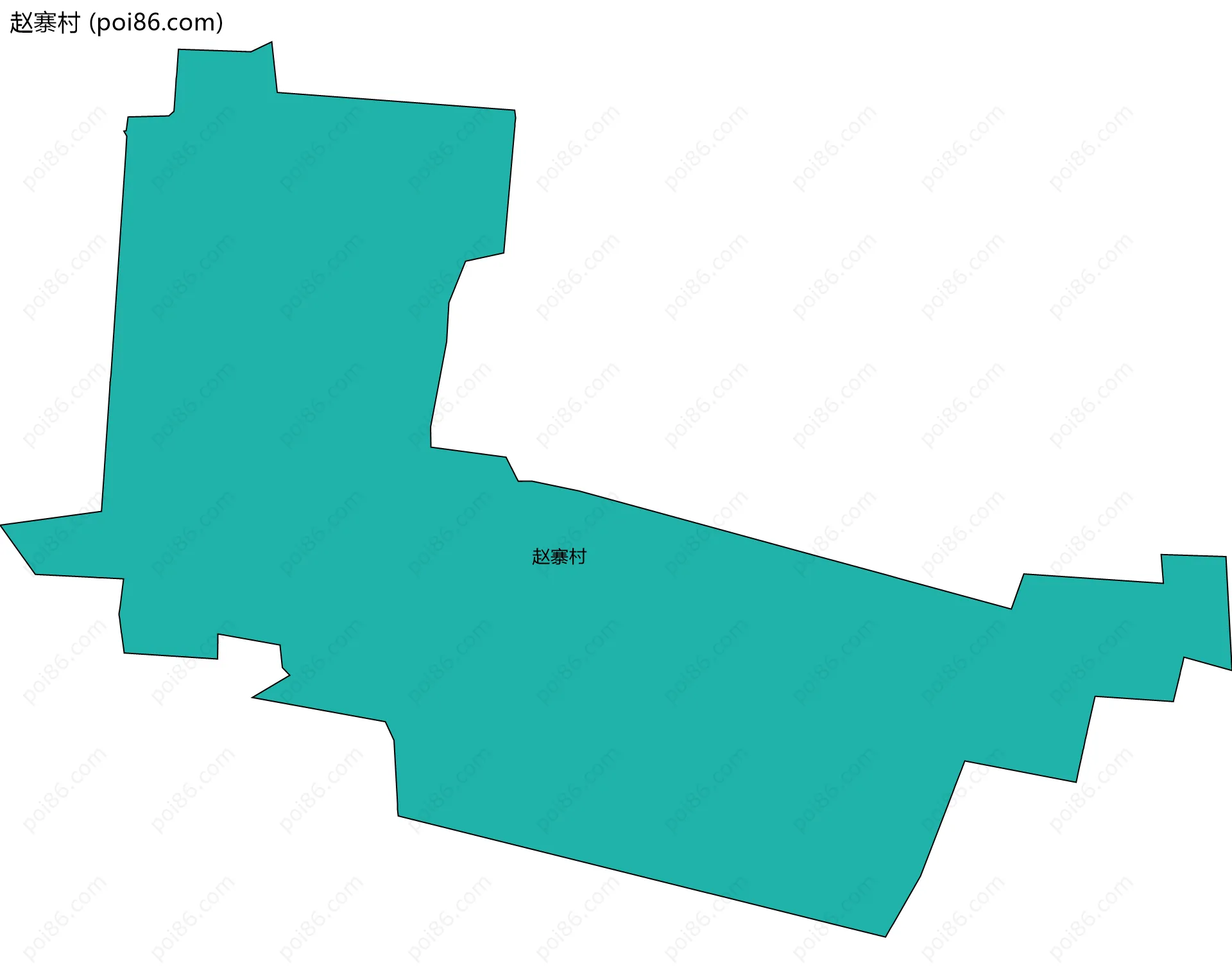 赵寨村边界地图