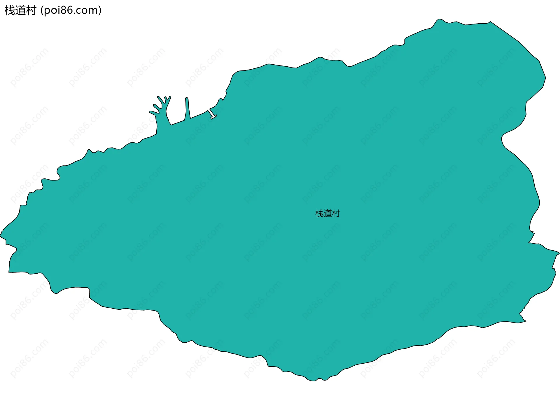 栈道村边界地图
