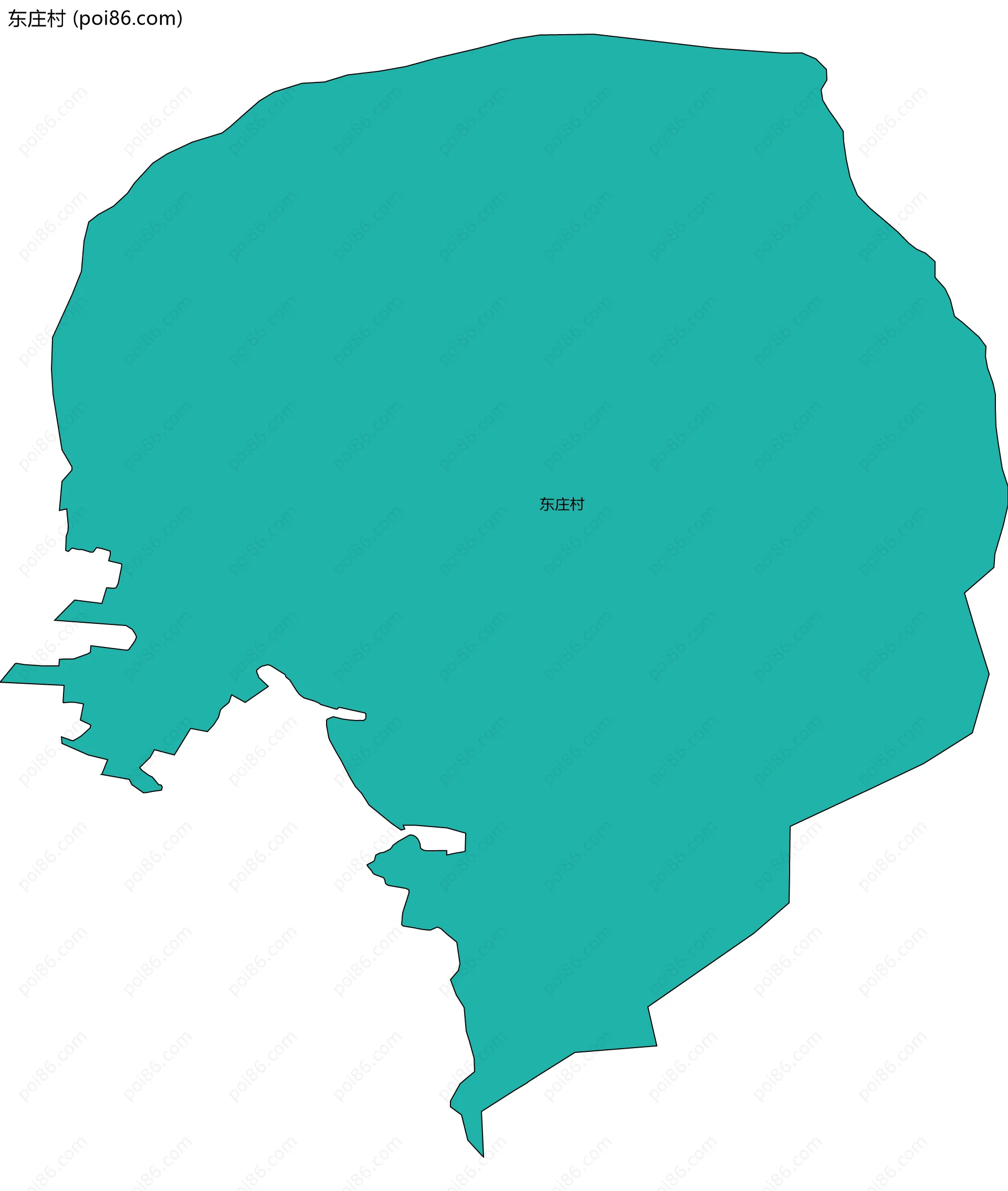 东庄村边界地图