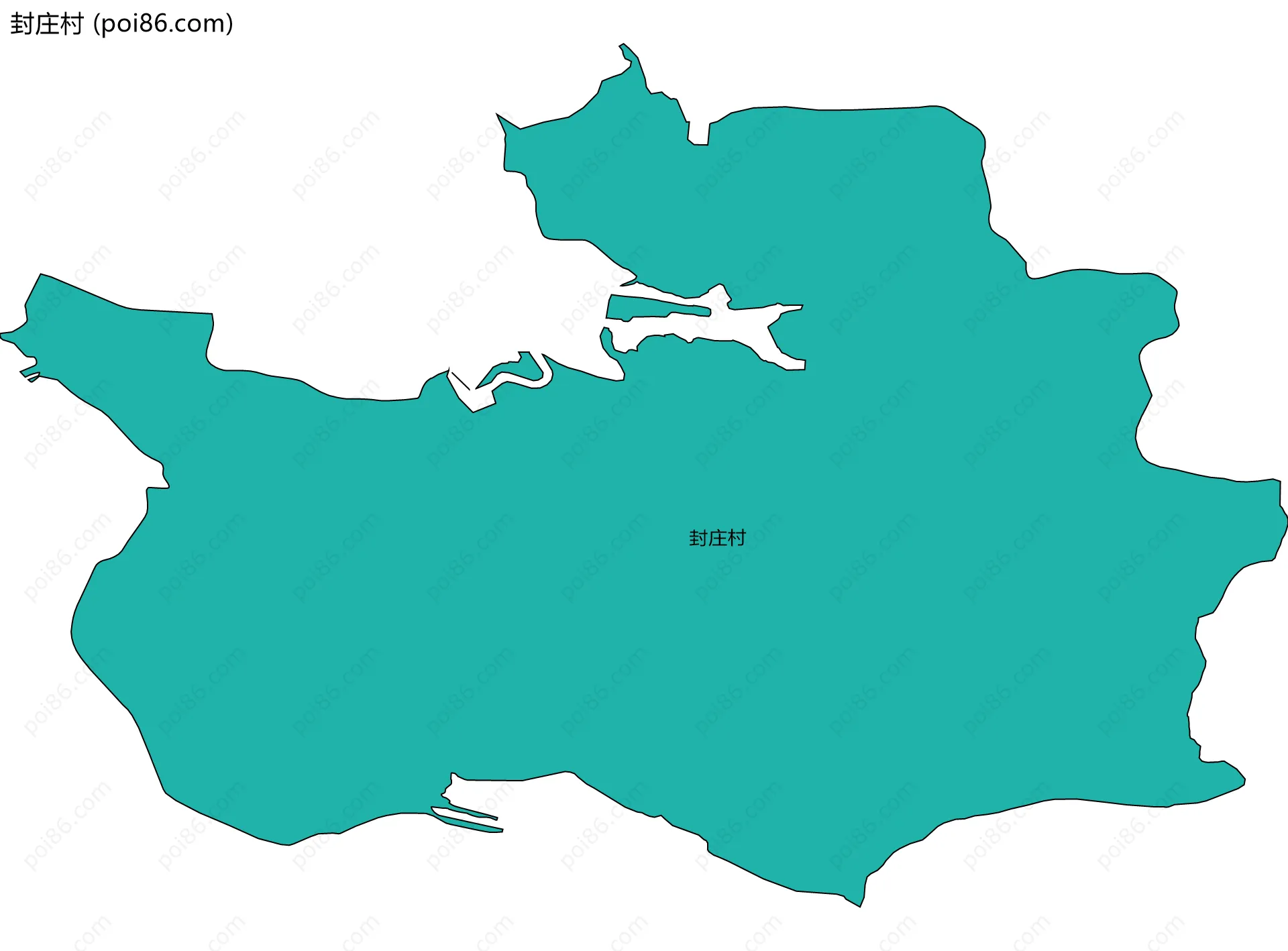 封庄村边界地图