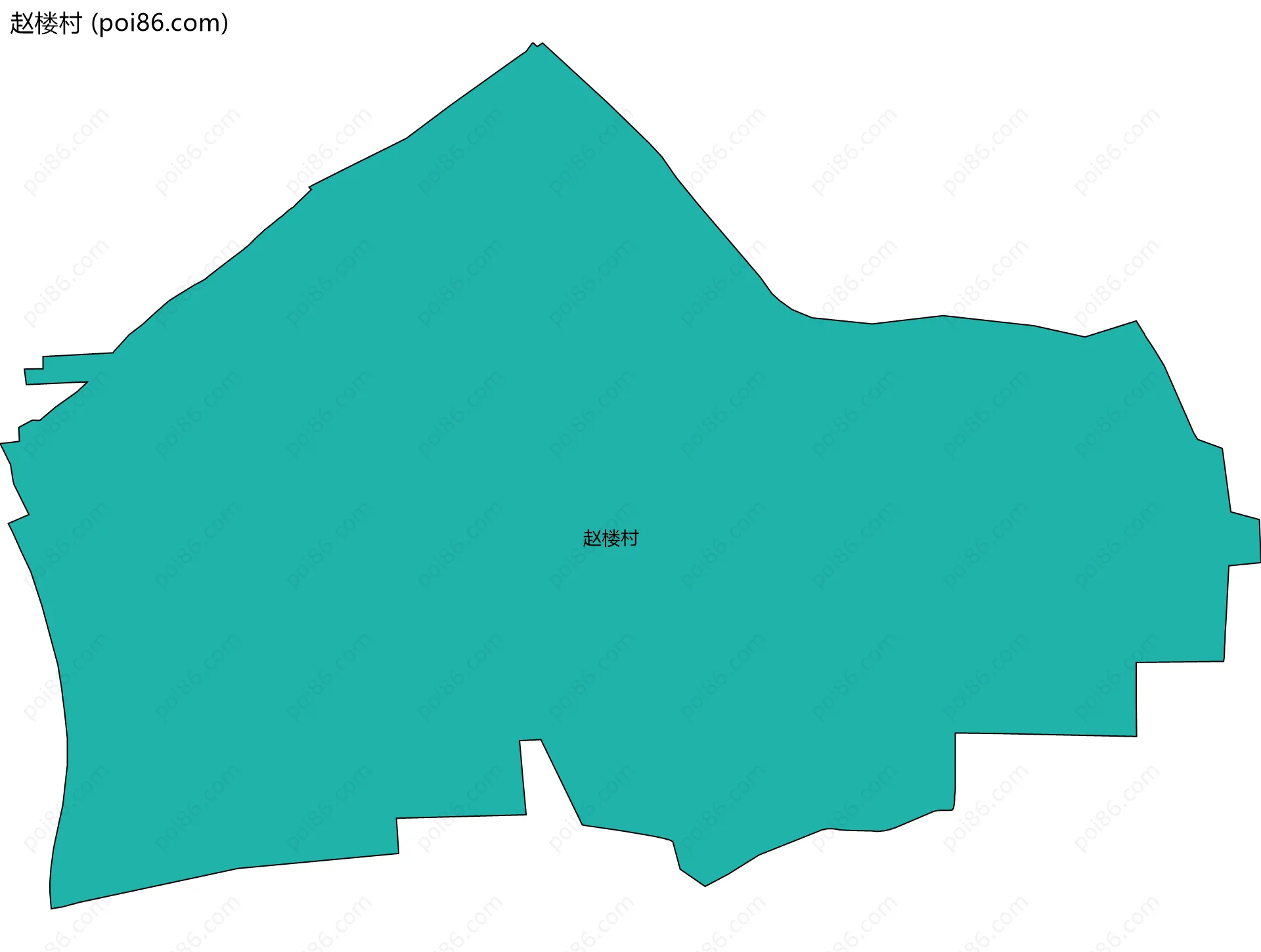 赵楼村边界地图