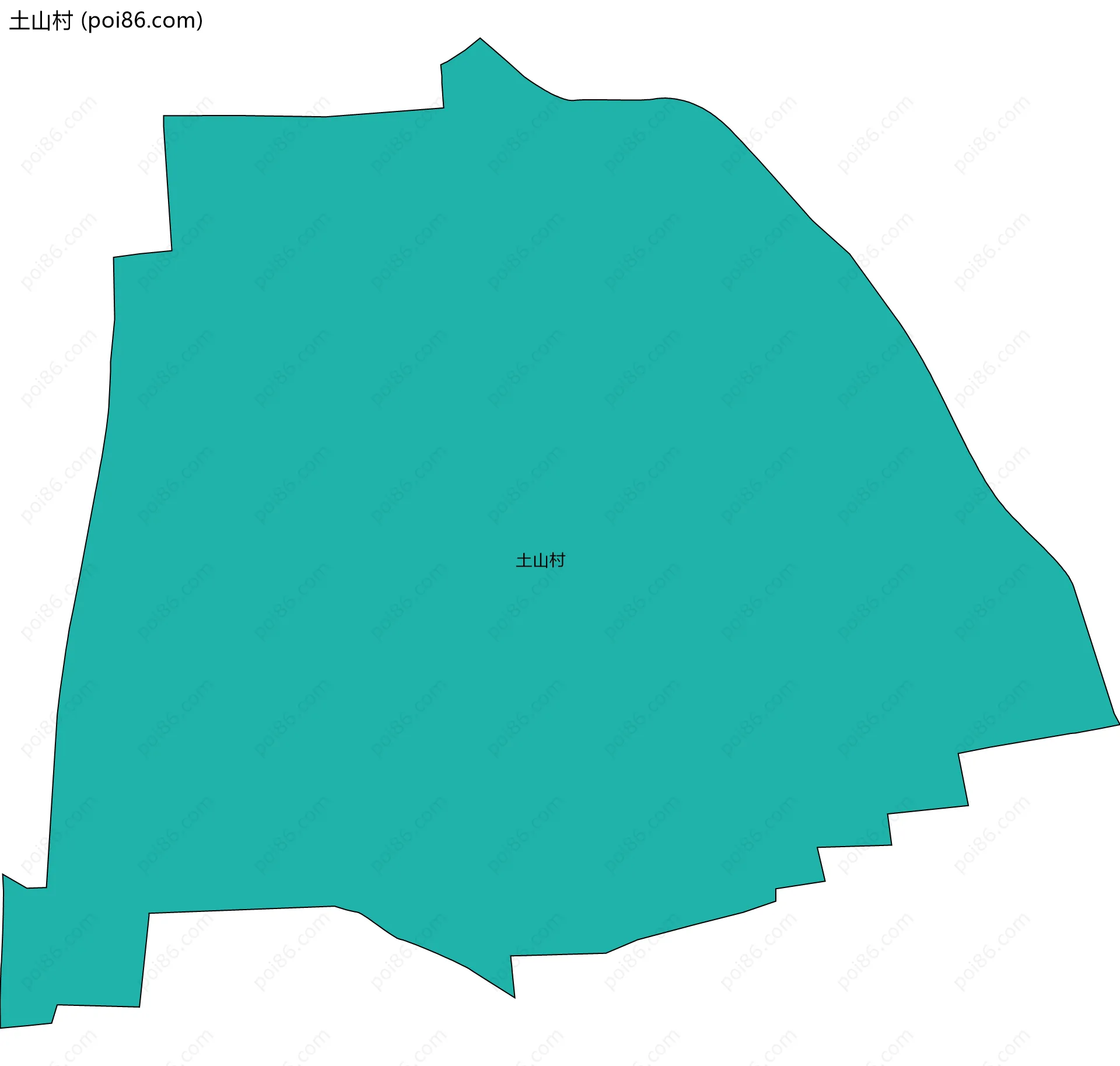 土山村边界地图
