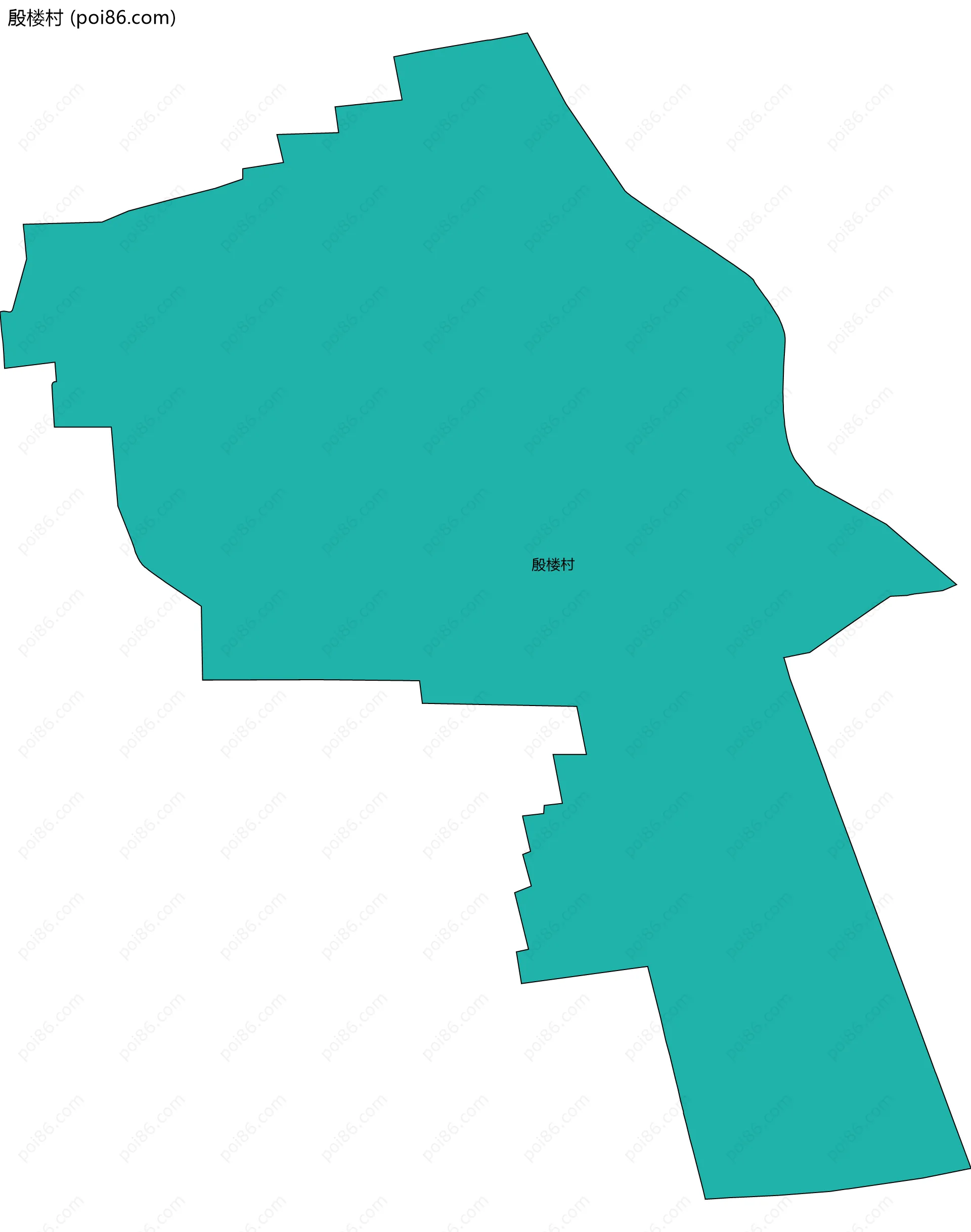 殷楼村边界地图