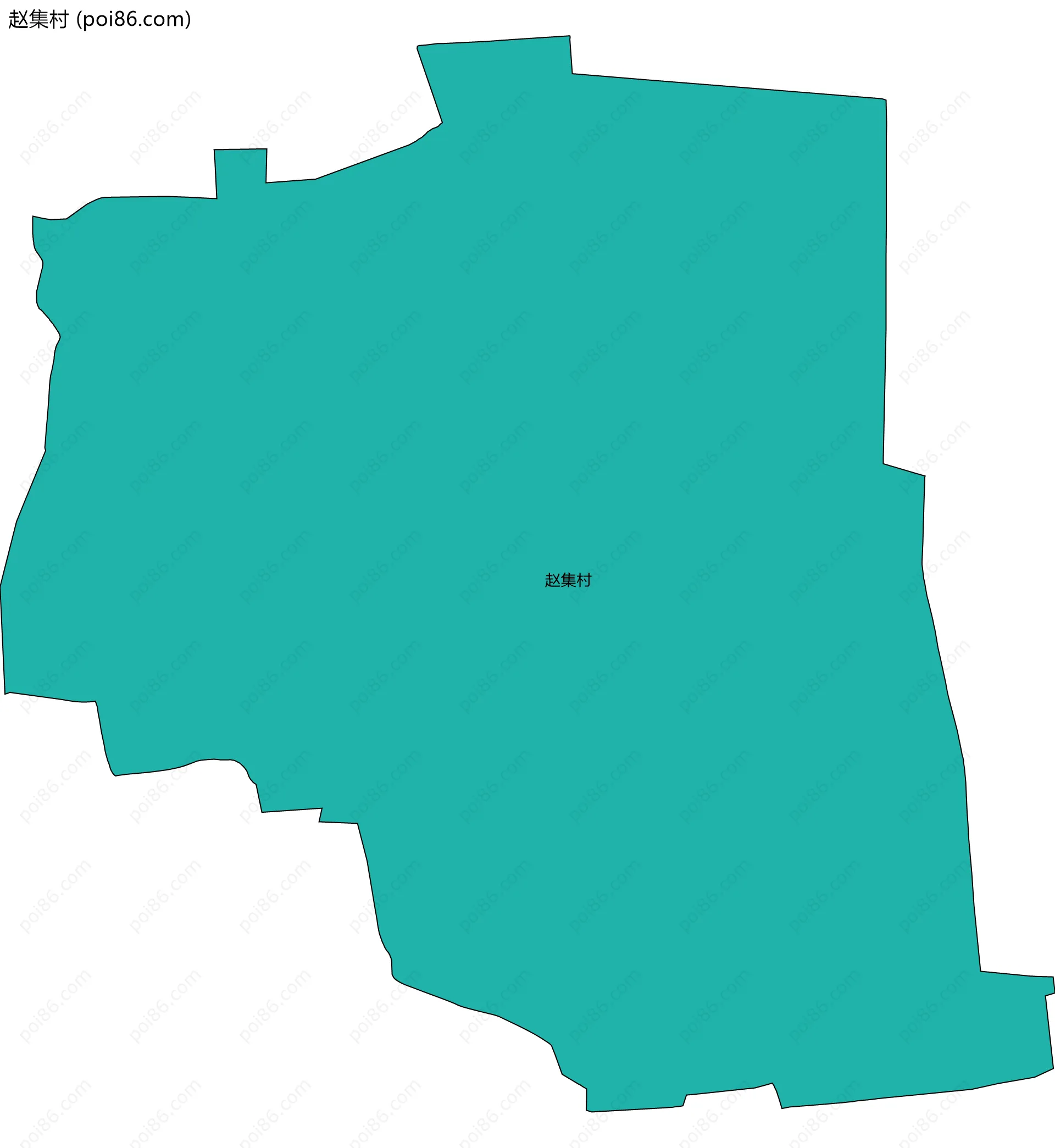 赵集村边界地图