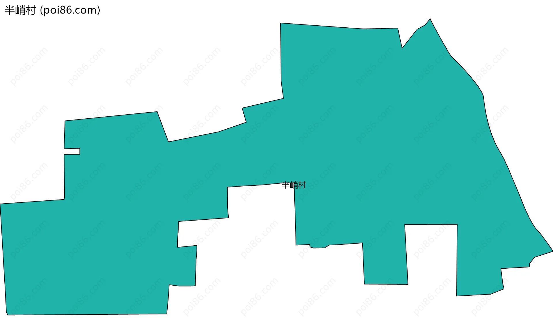 半峭村边界地图