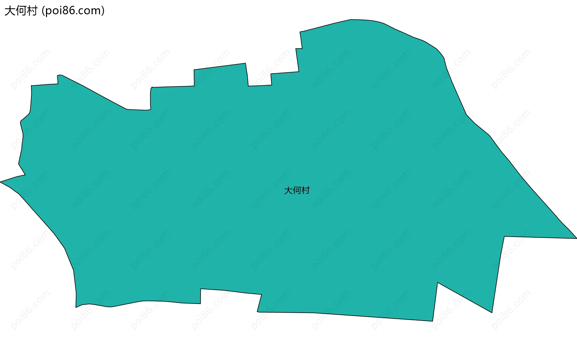 大何村边界地图