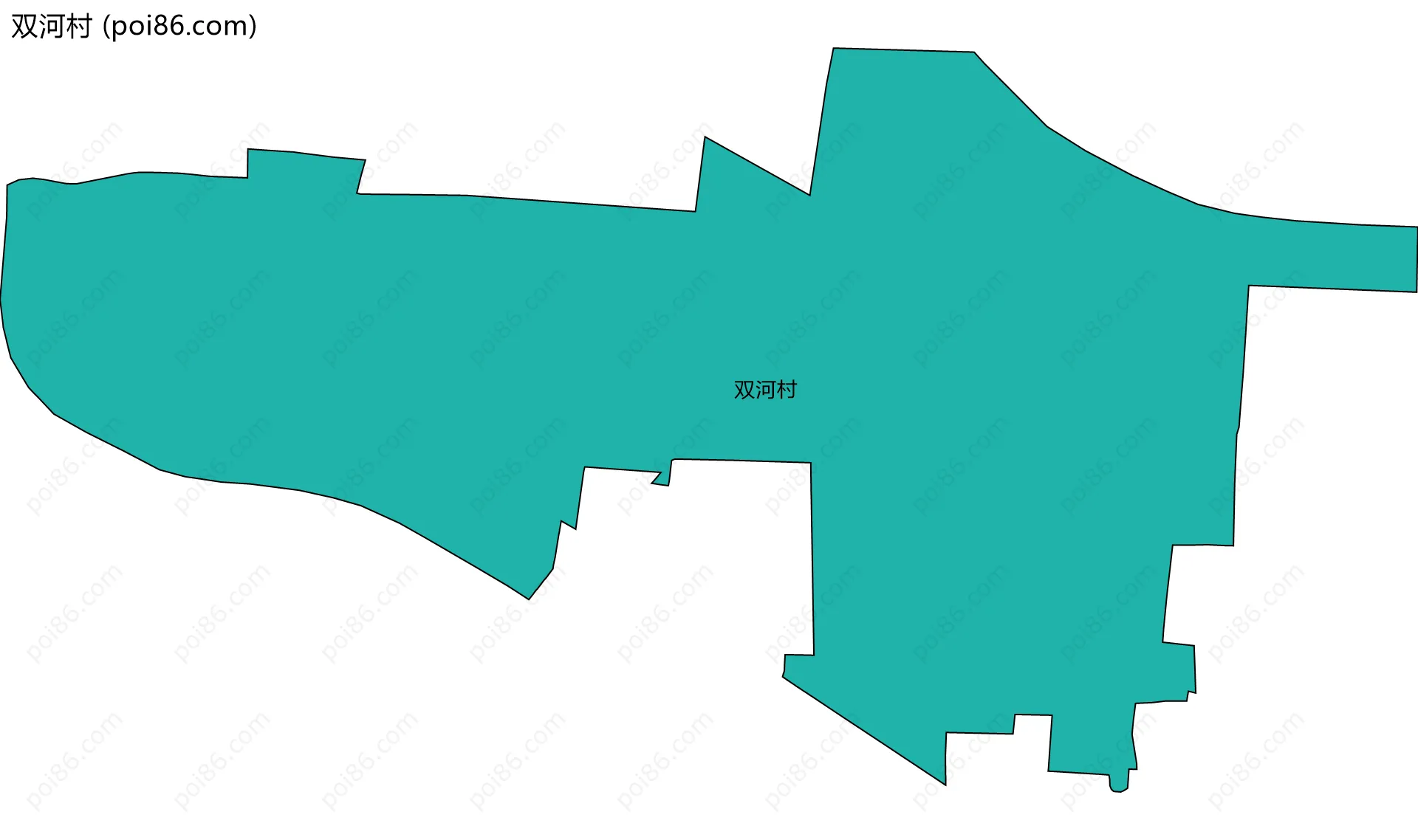 双河村边界地图