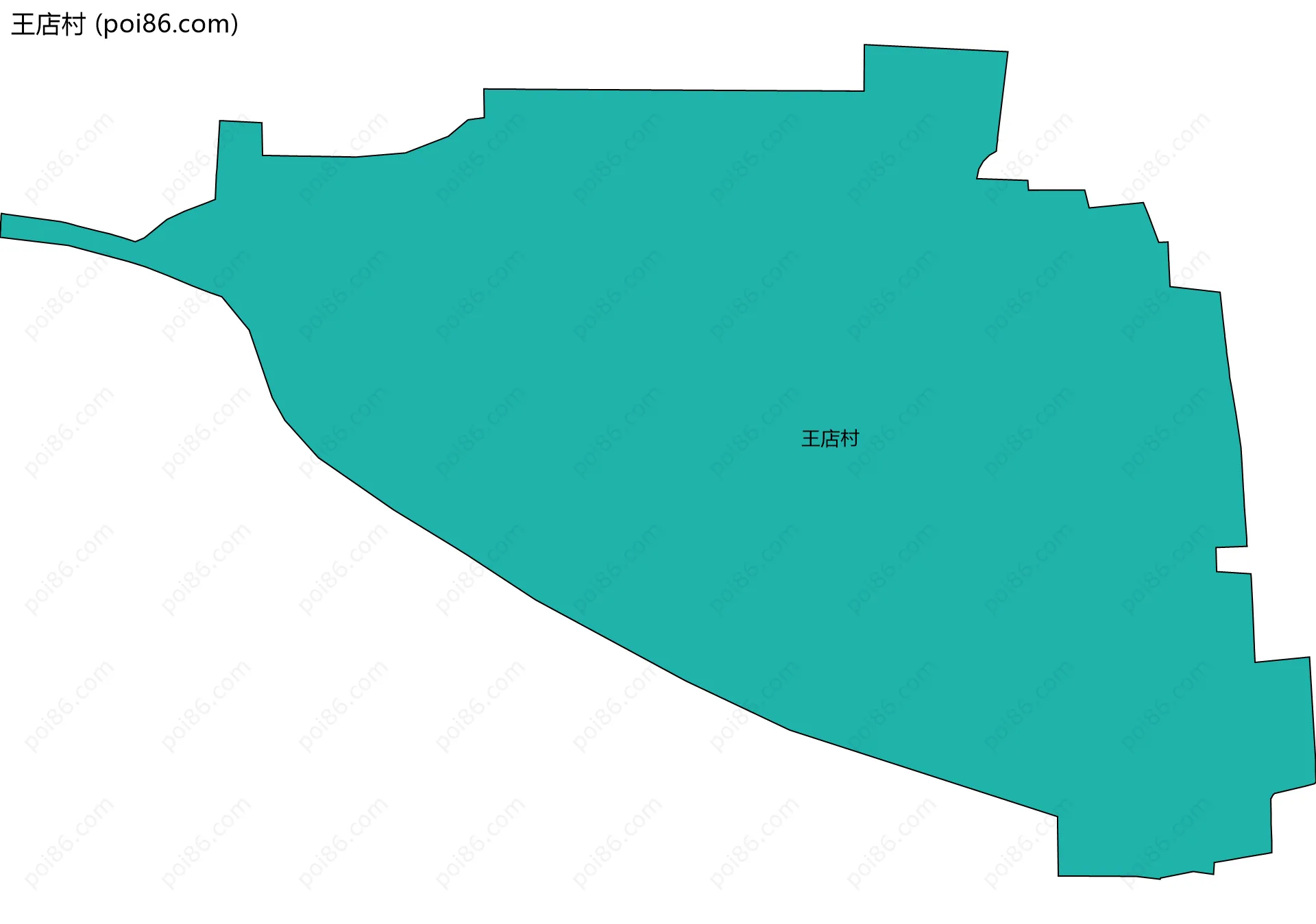 王店村边界地图