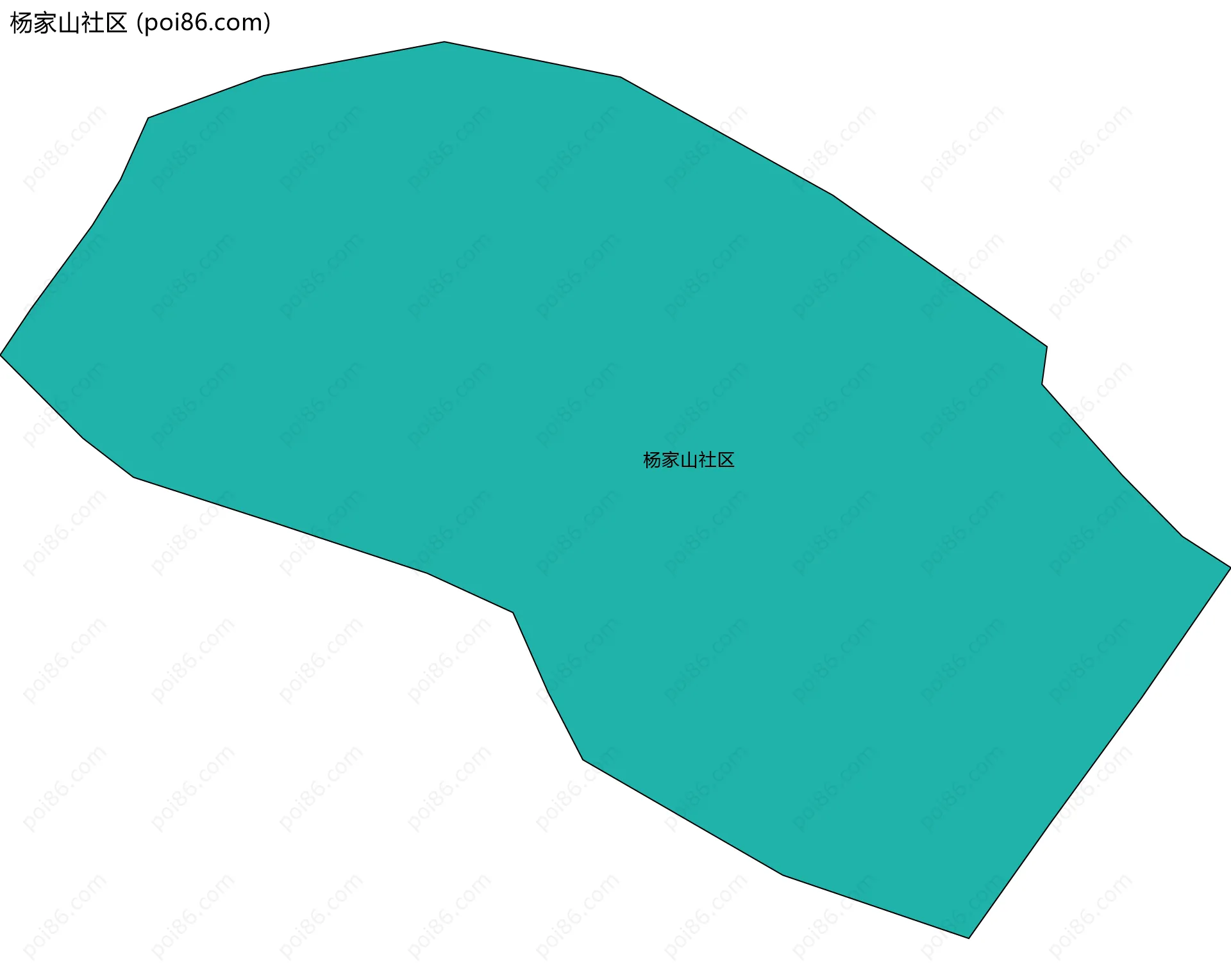 杨家山社区边界地图