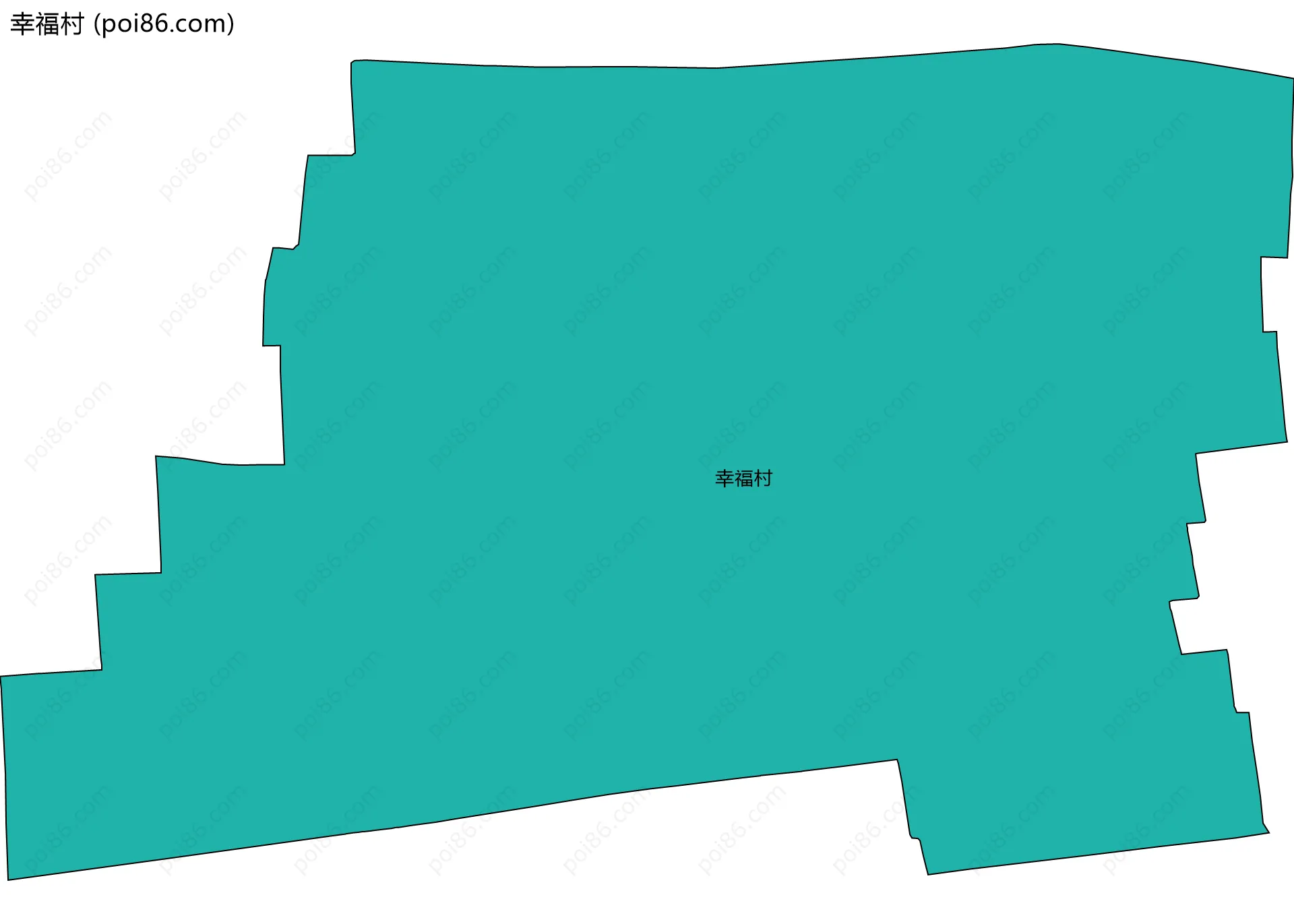 幸福村边界地图