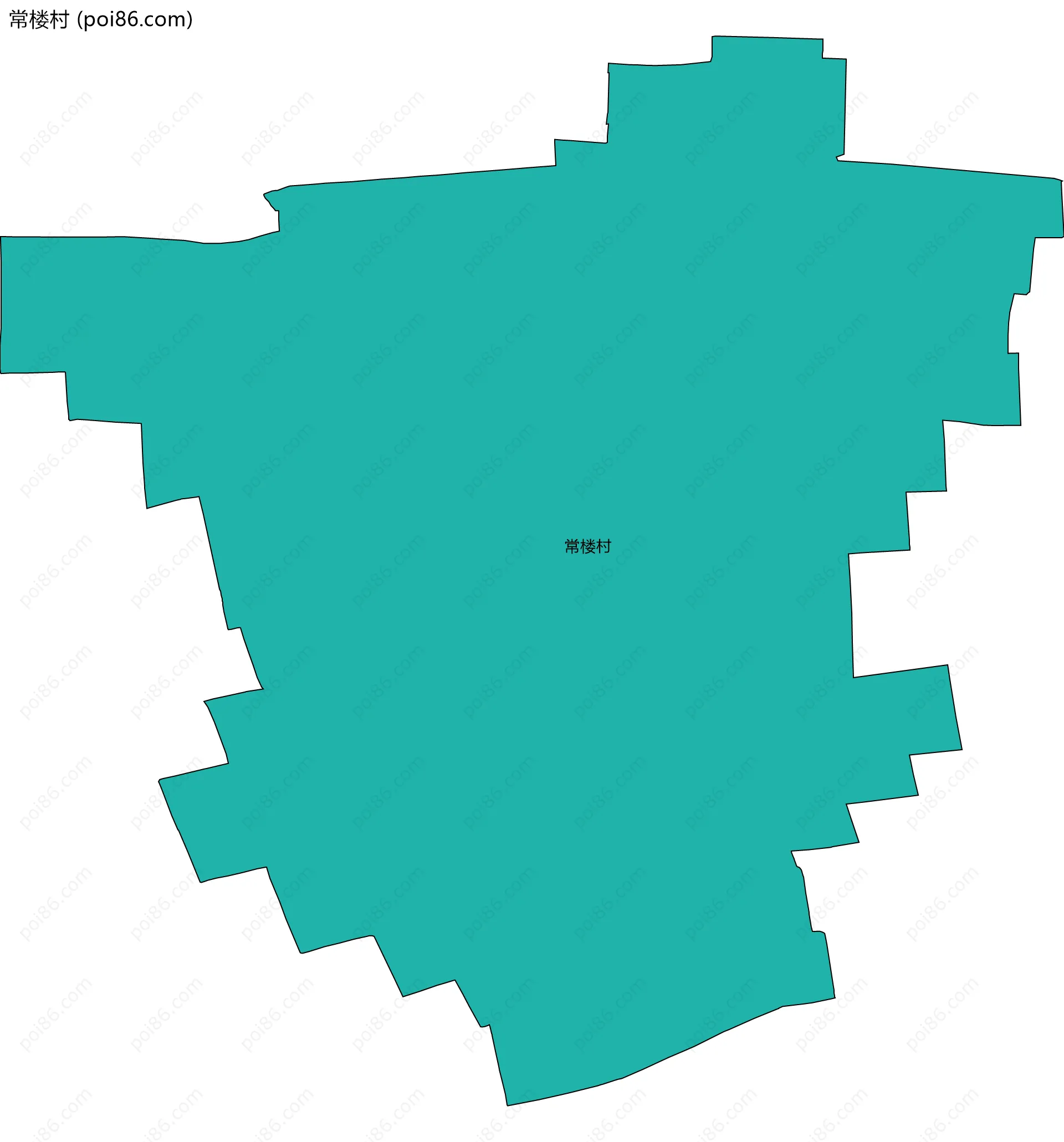 常楼村边界地图