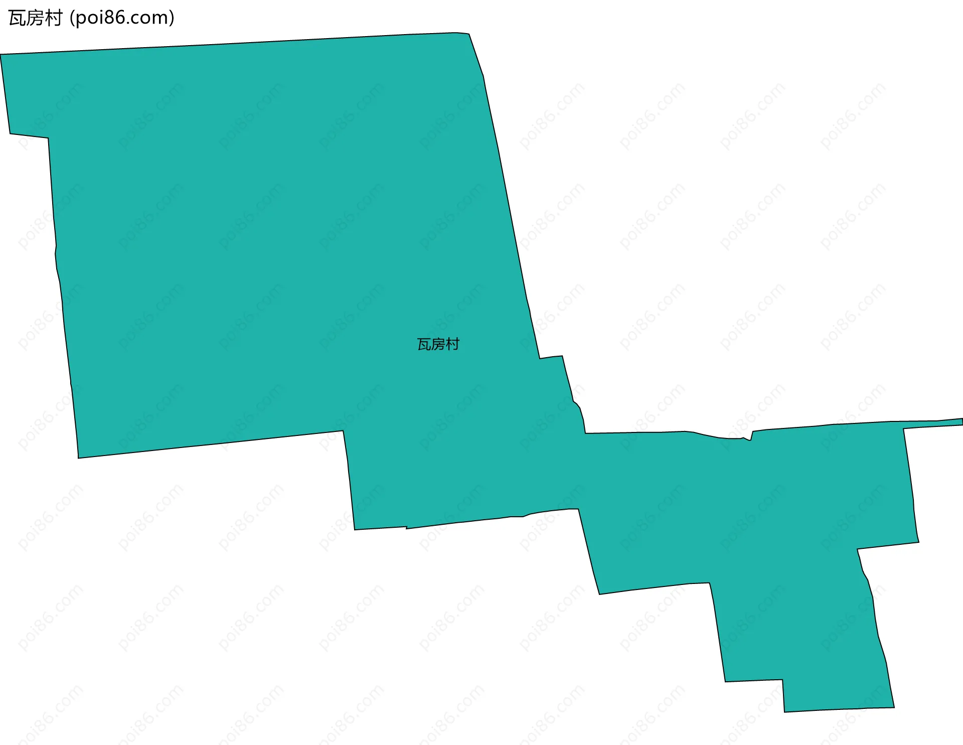 瓦房村边界地图