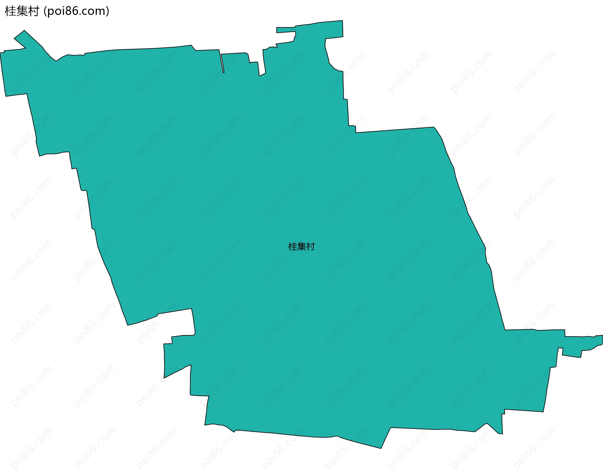 桂集村边界地图