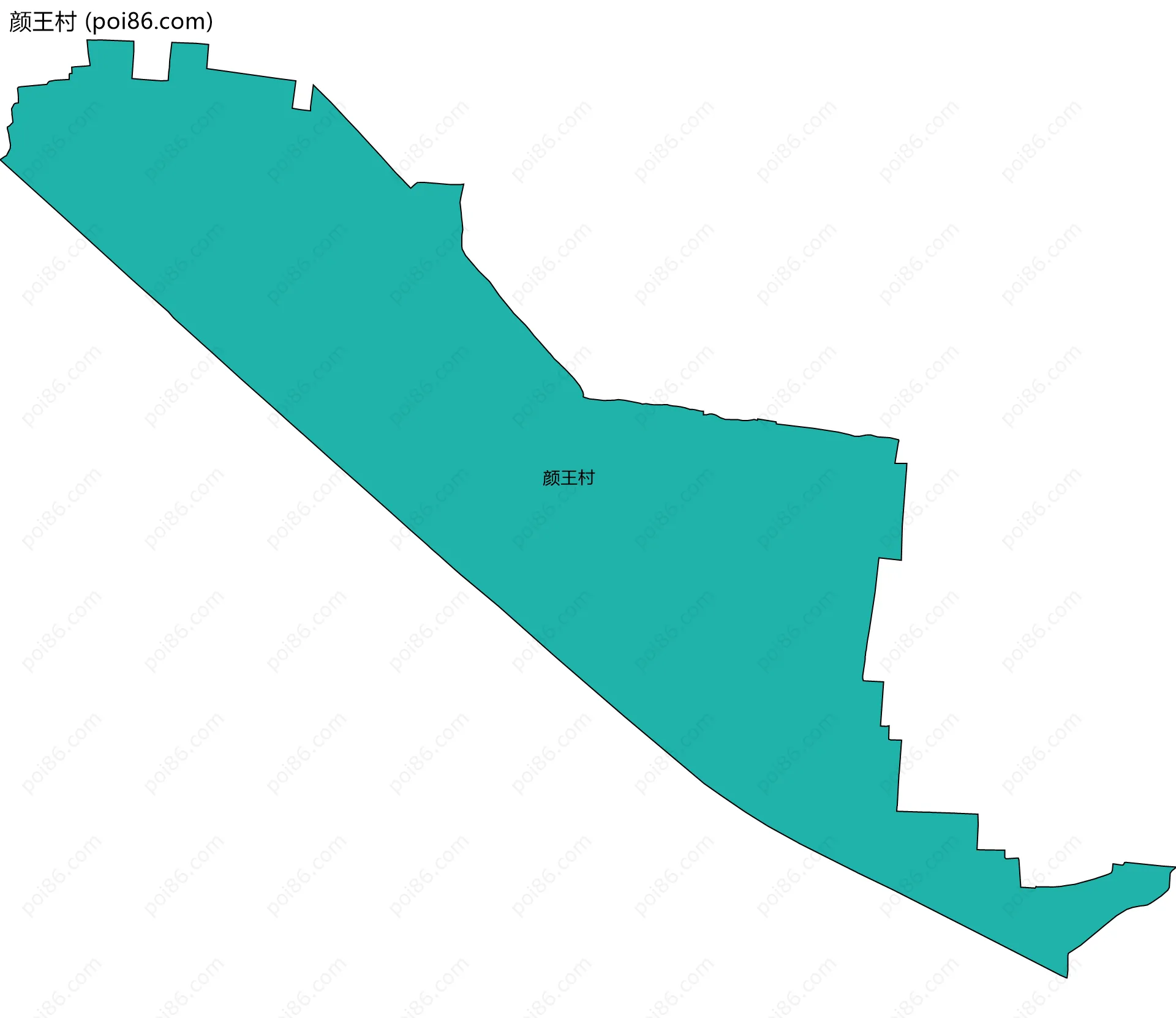 颜王村边界地图
