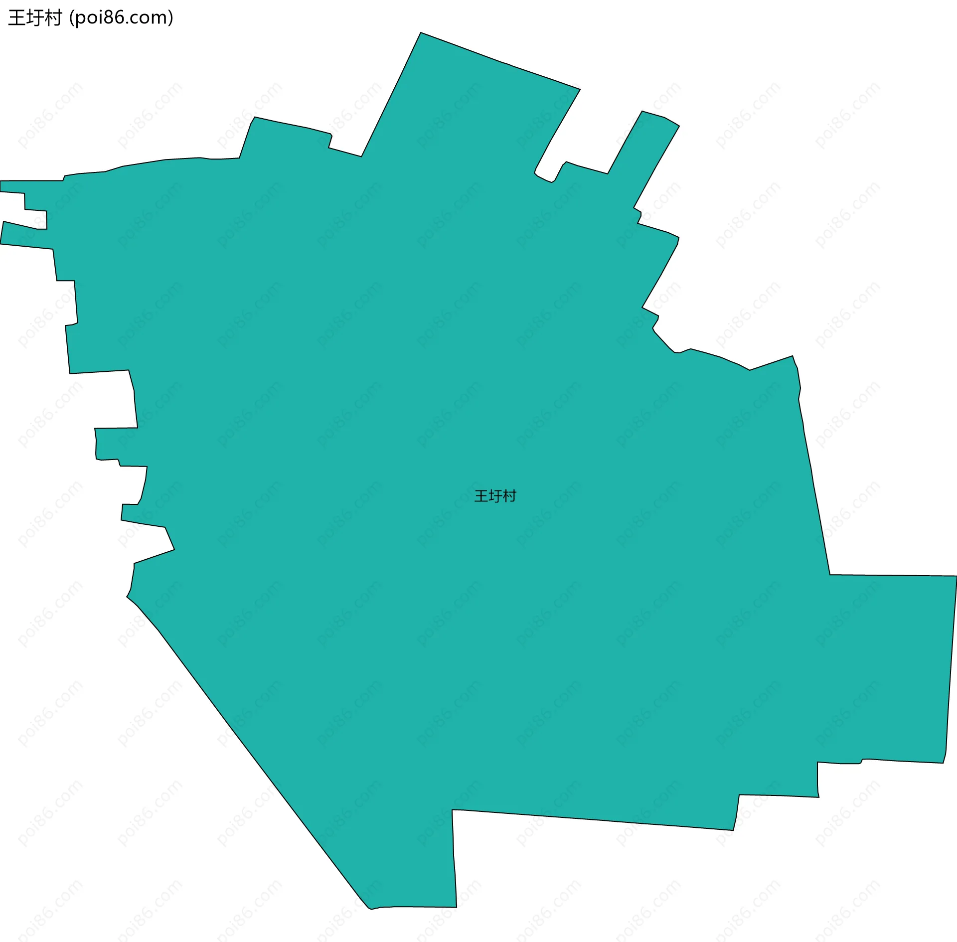 王圩村边界地图