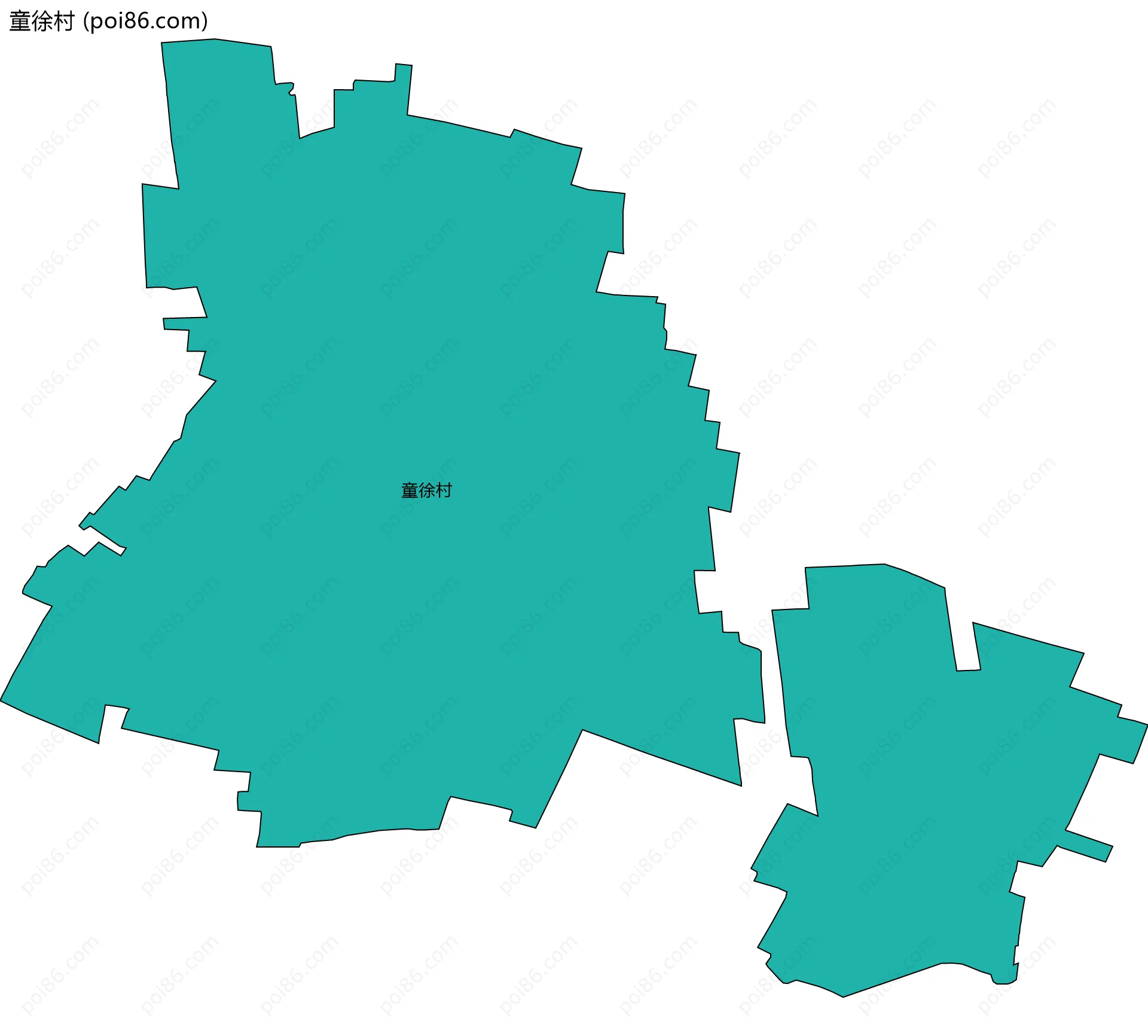 童徐村边界地图