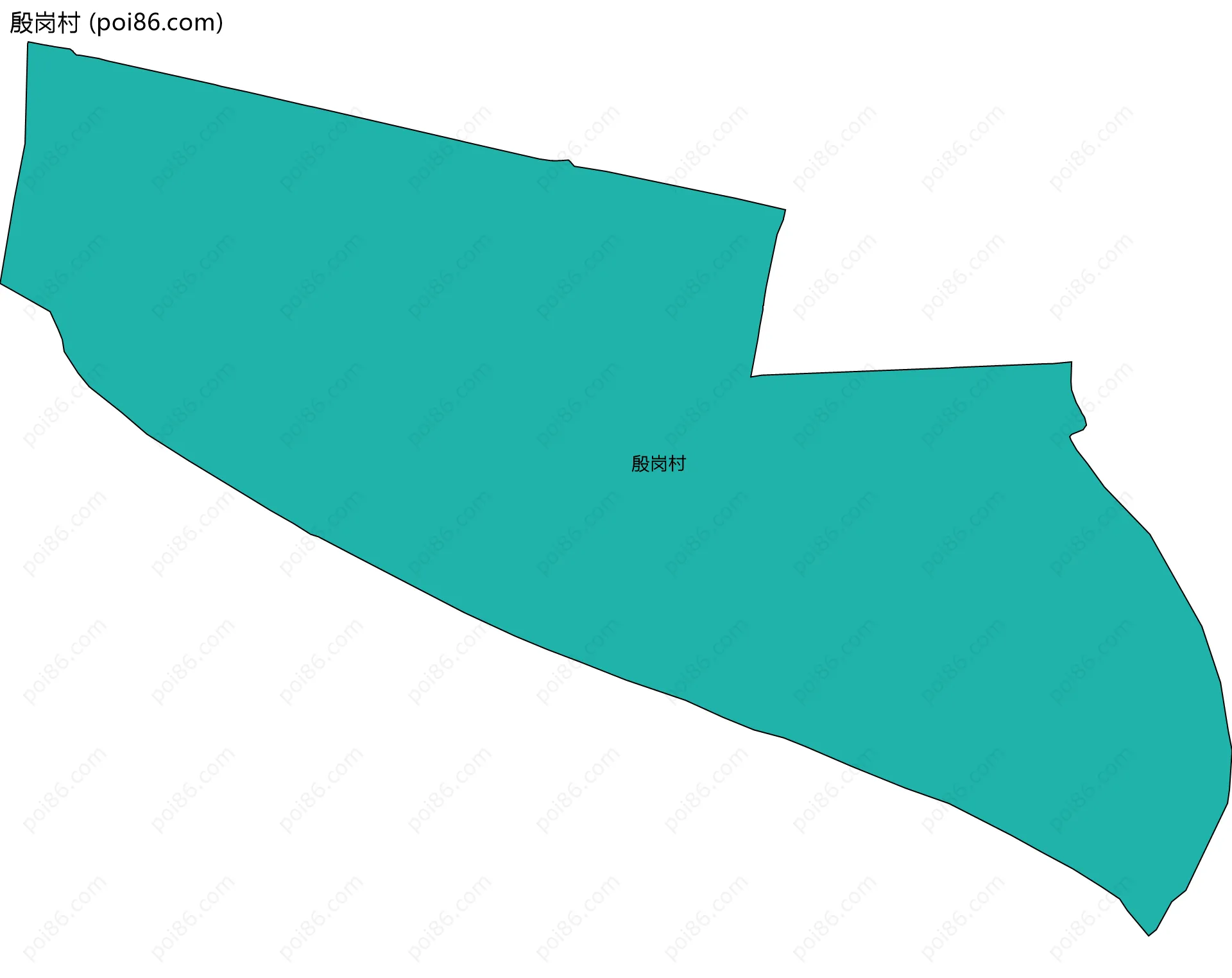 殷岗村边界地图