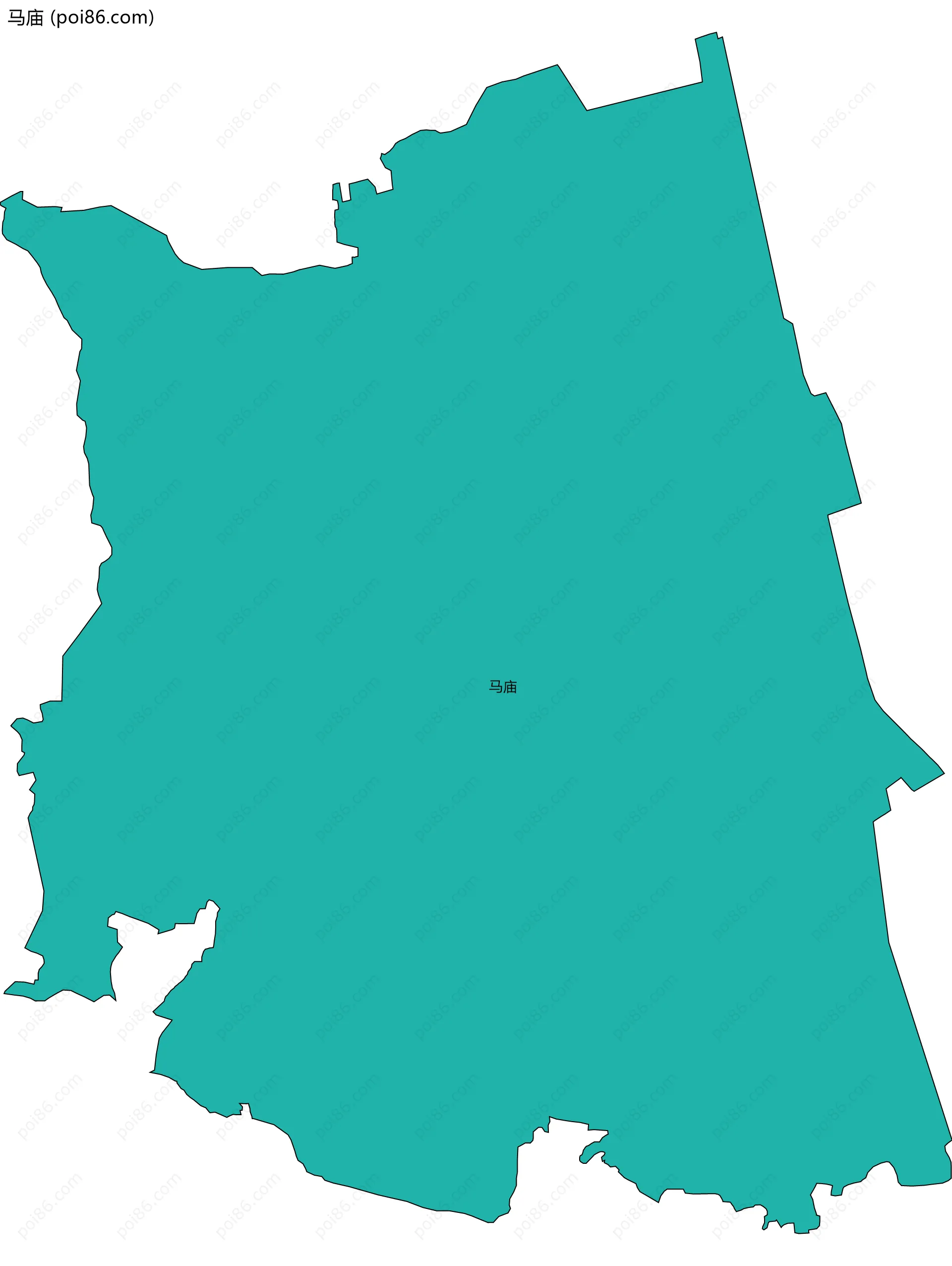 马庙边界地图