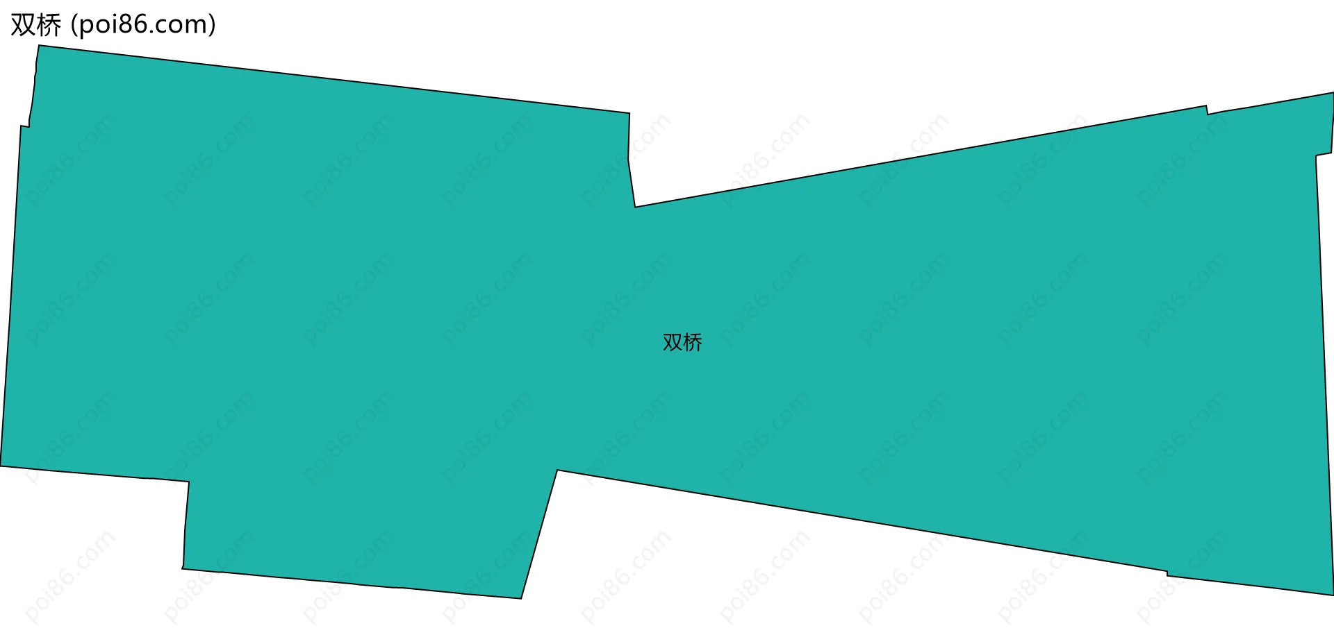 双桥边界地图