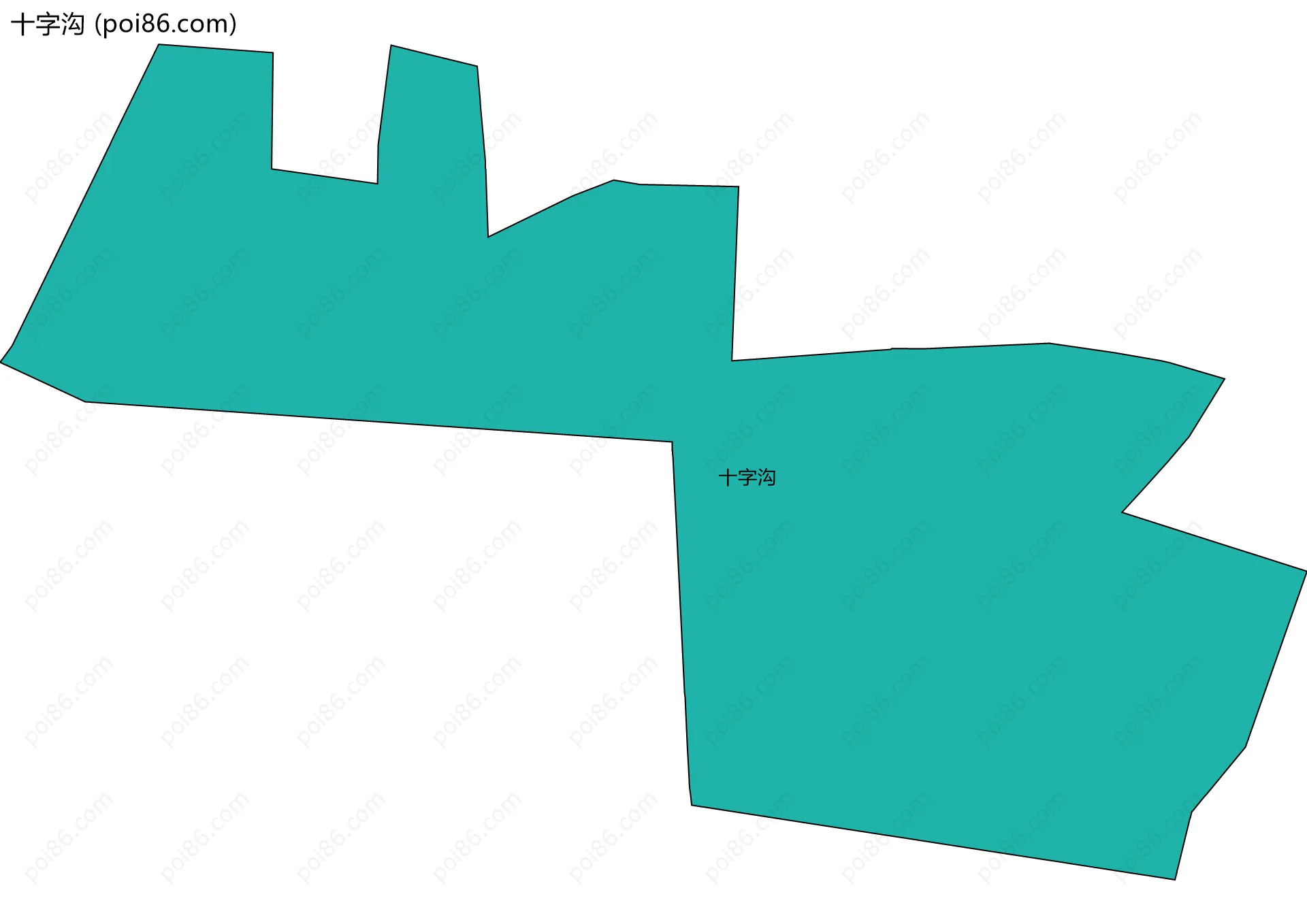 十字沟边界地图