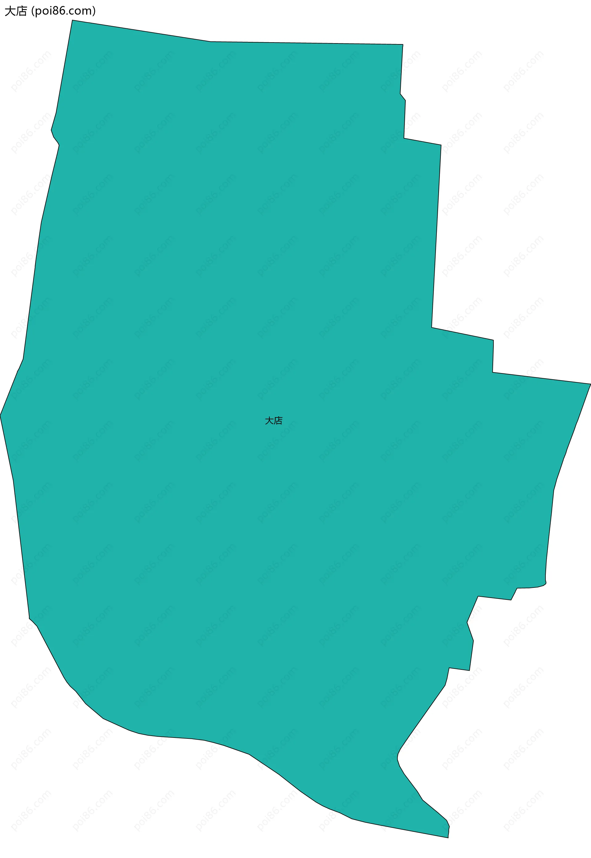 大店边界地图