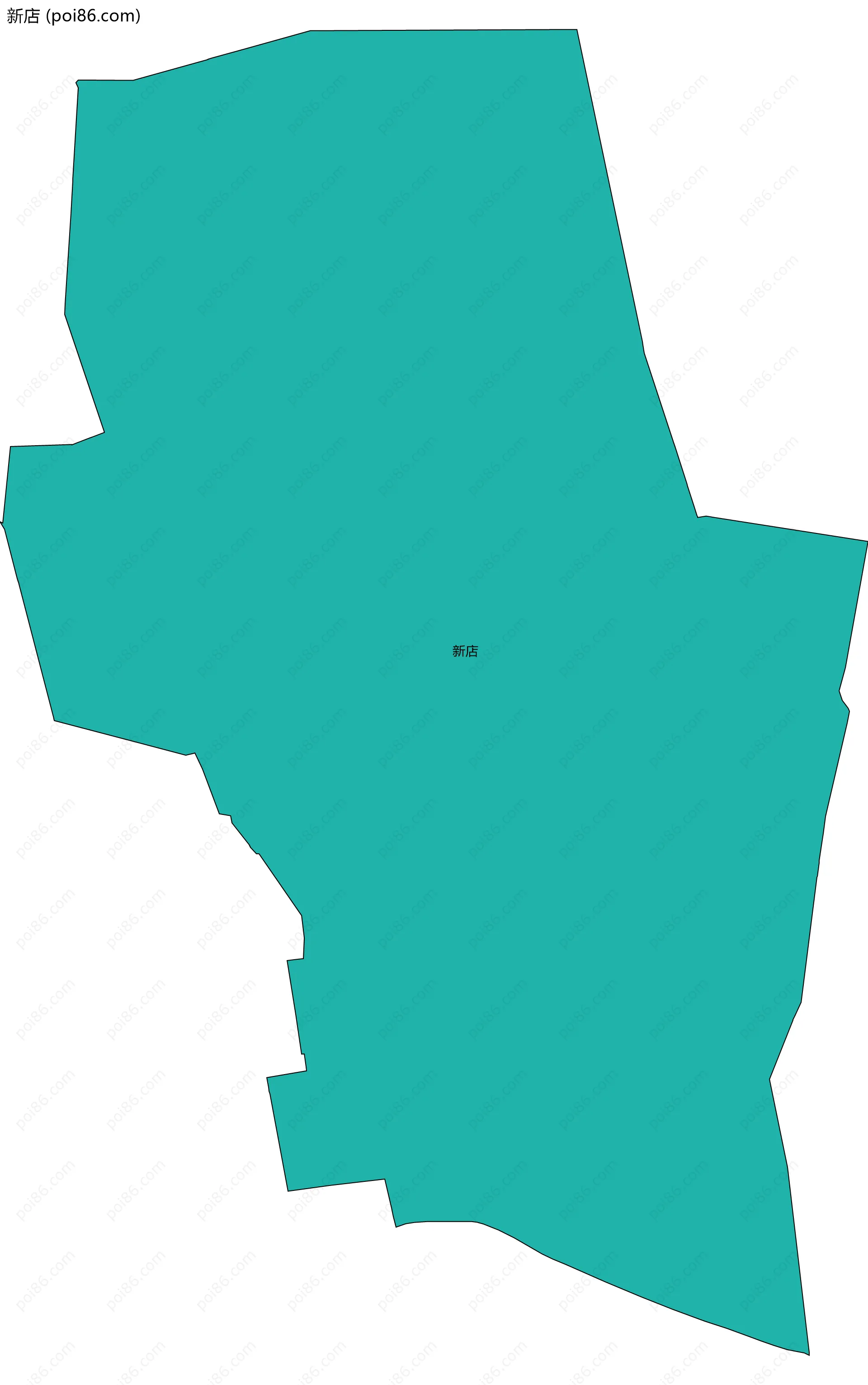 新店边界地图