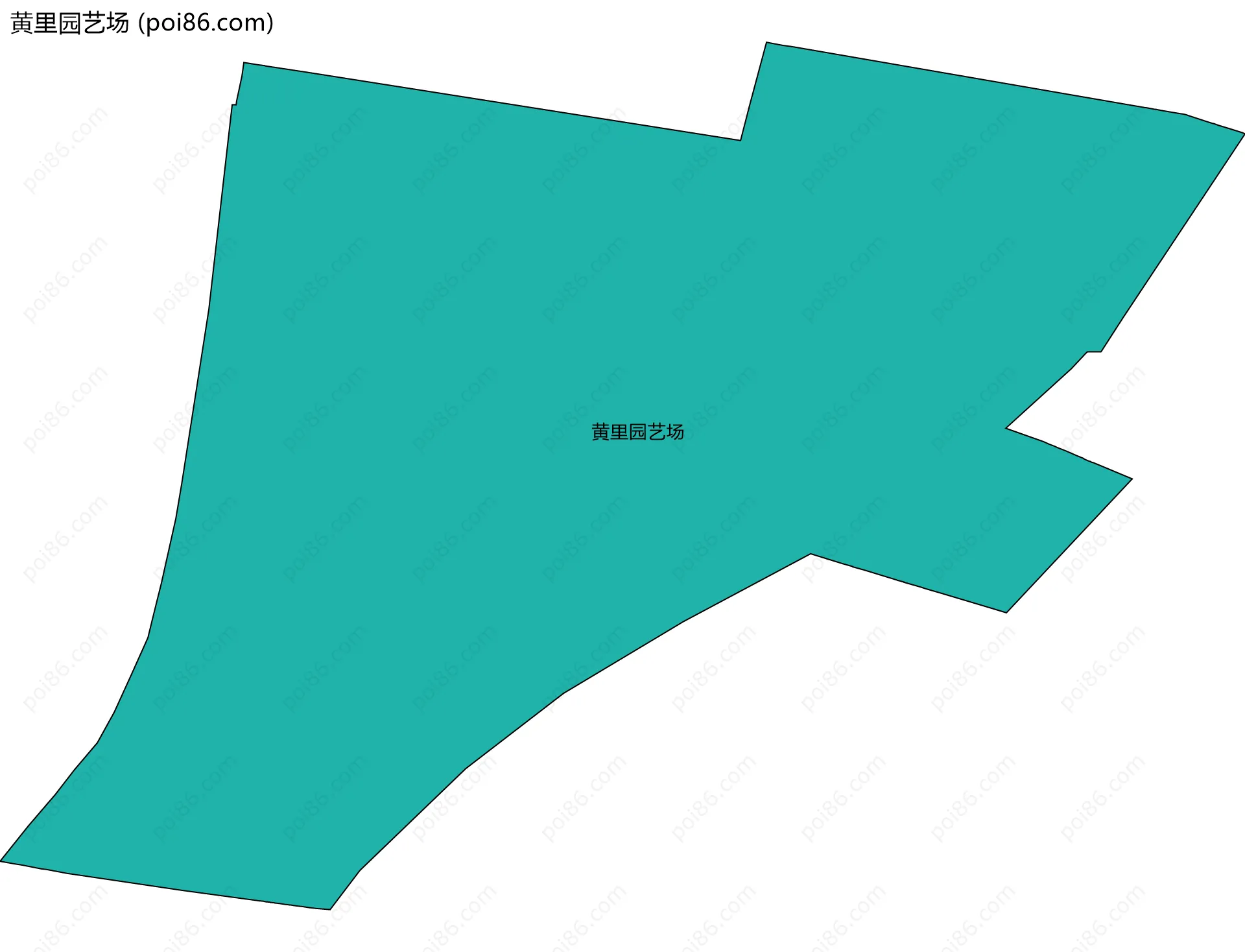 黄里园艺场边界地图(五级行政区划)
