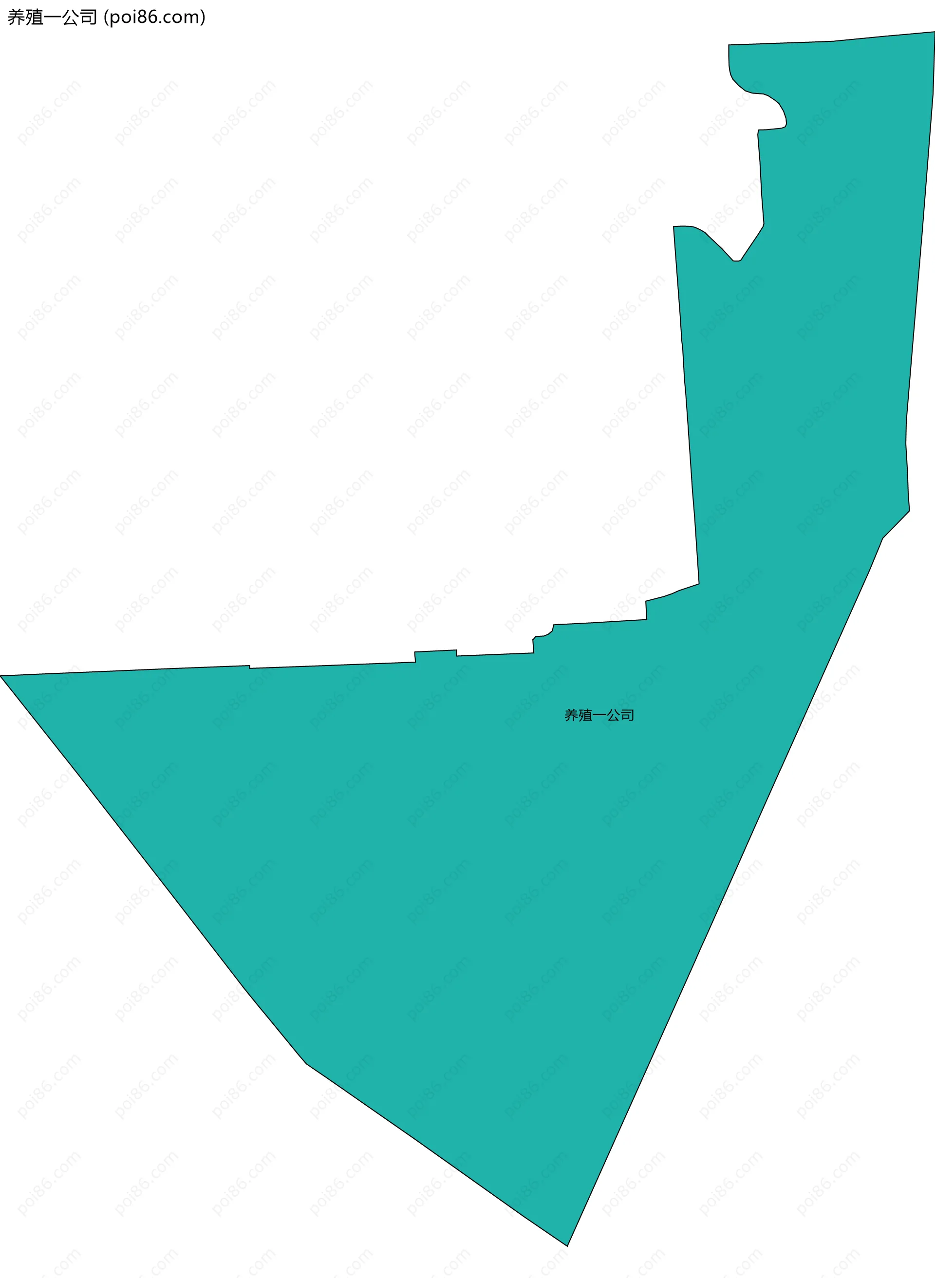 养殖一公司边界地图