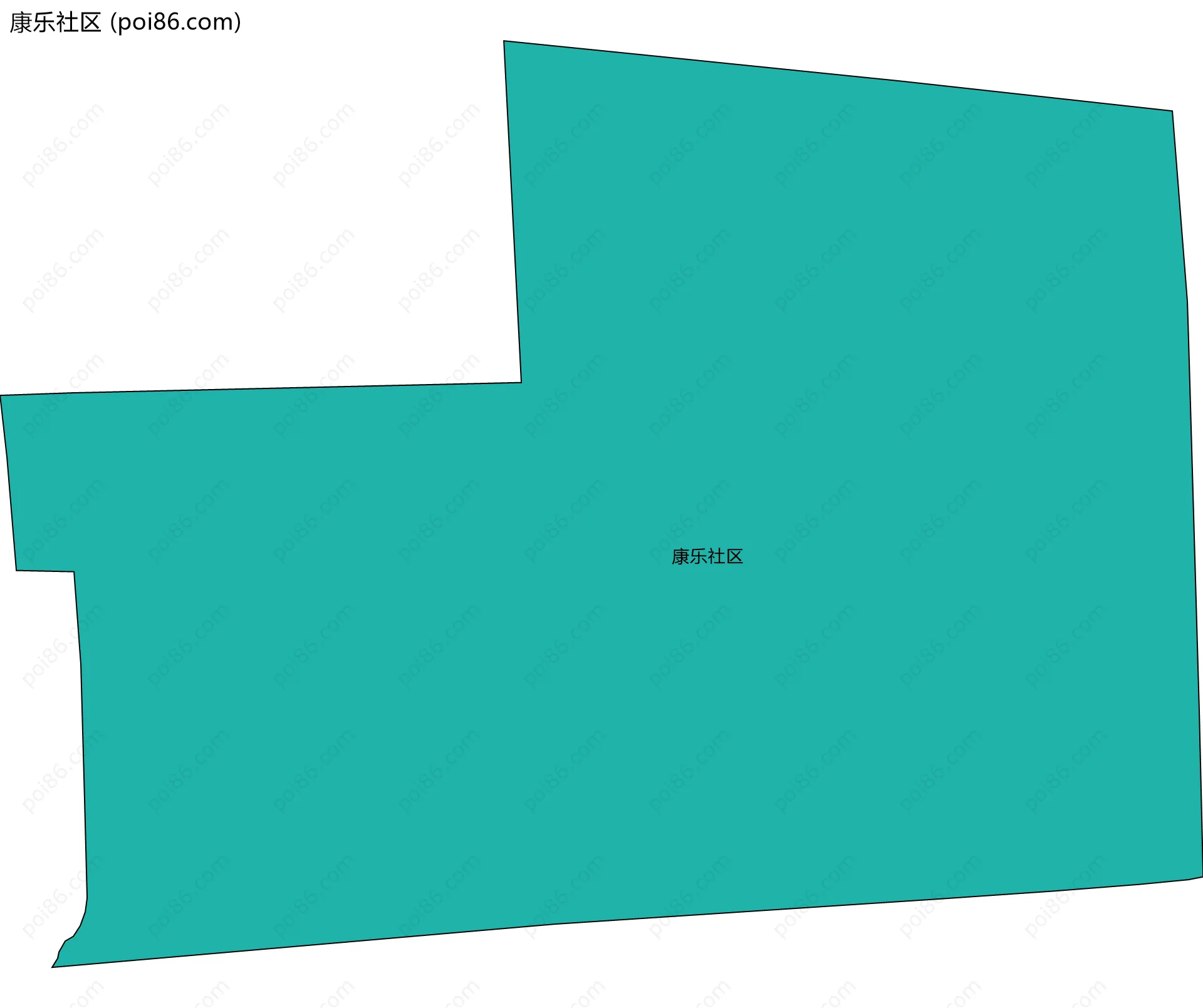 康乐社区边界地图