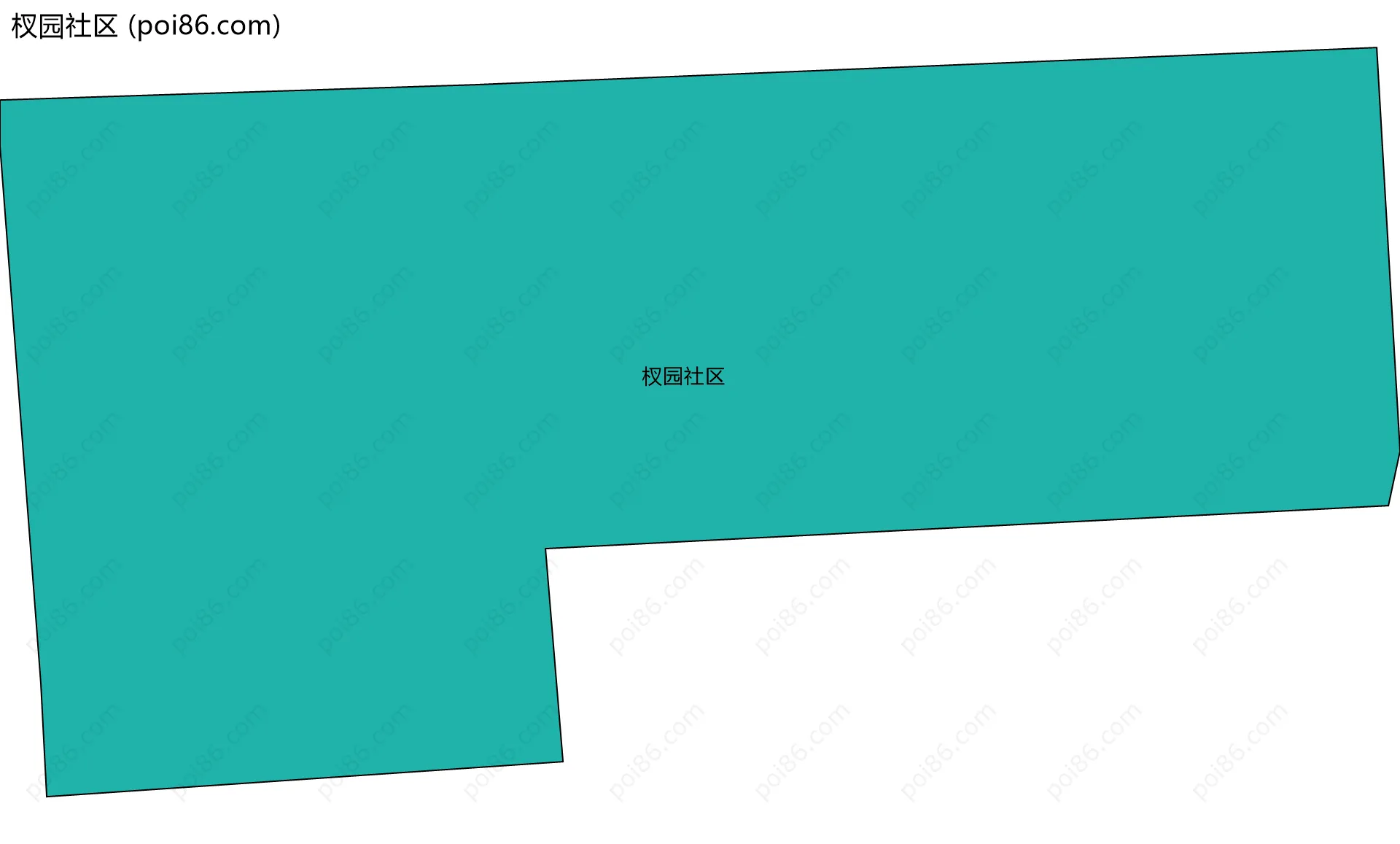 杈园社区边界地图