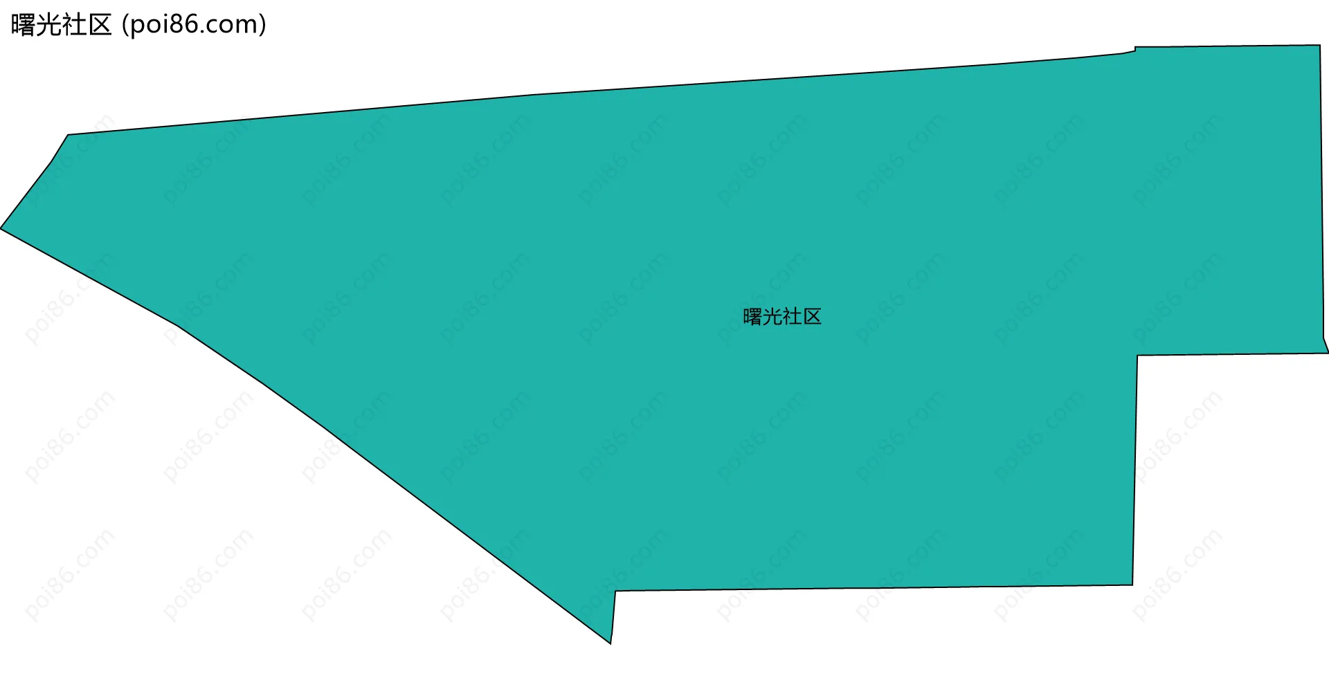 曙光社区边界地图