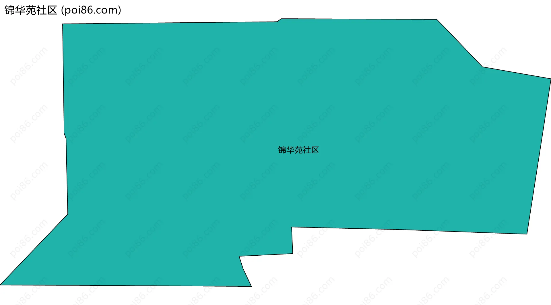 锦华苑社区边界地图