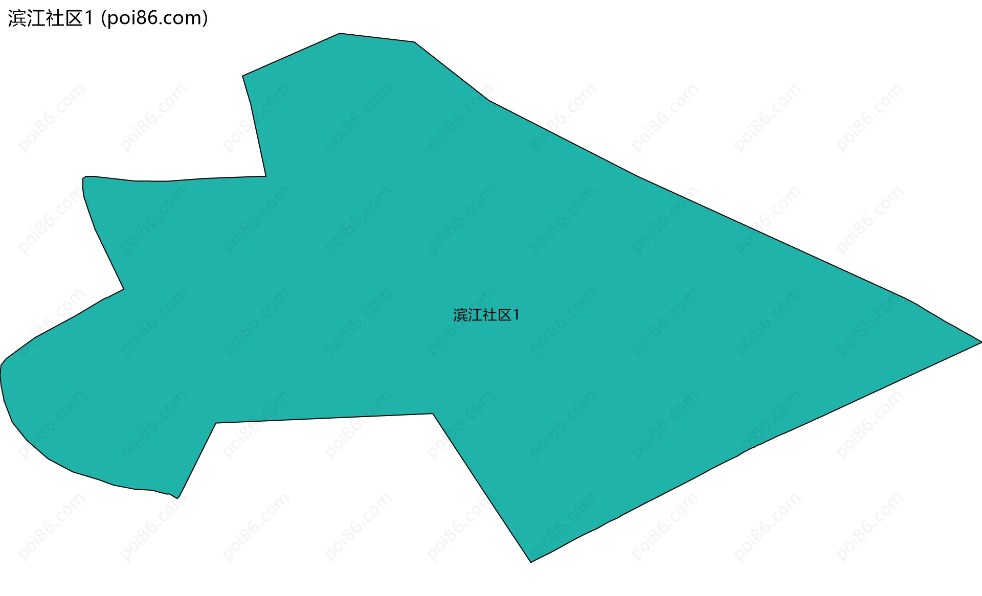 滨江社区1边界地图
