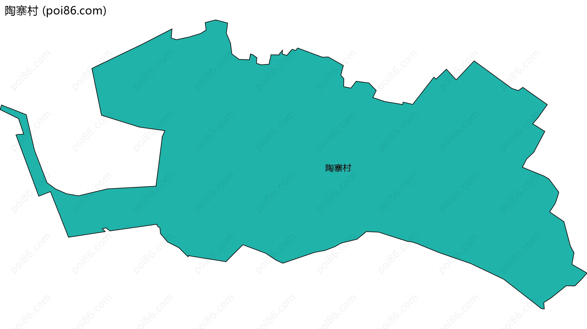 陶寨村边界地图