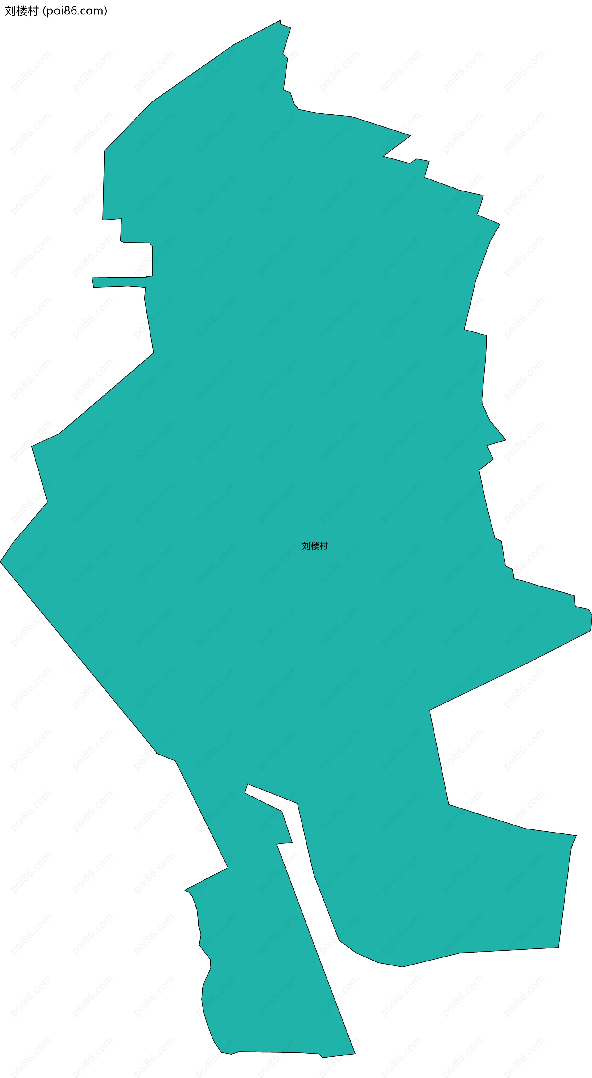 刘楼村边界地图