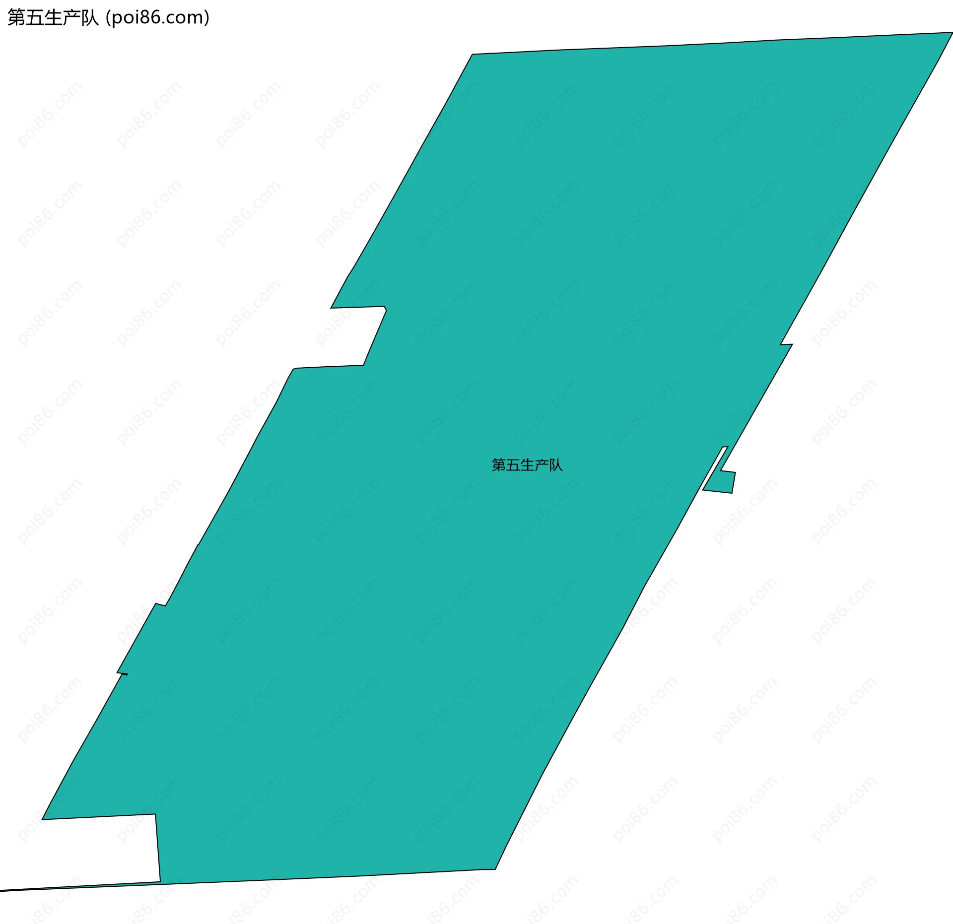 第五生产队边界地图