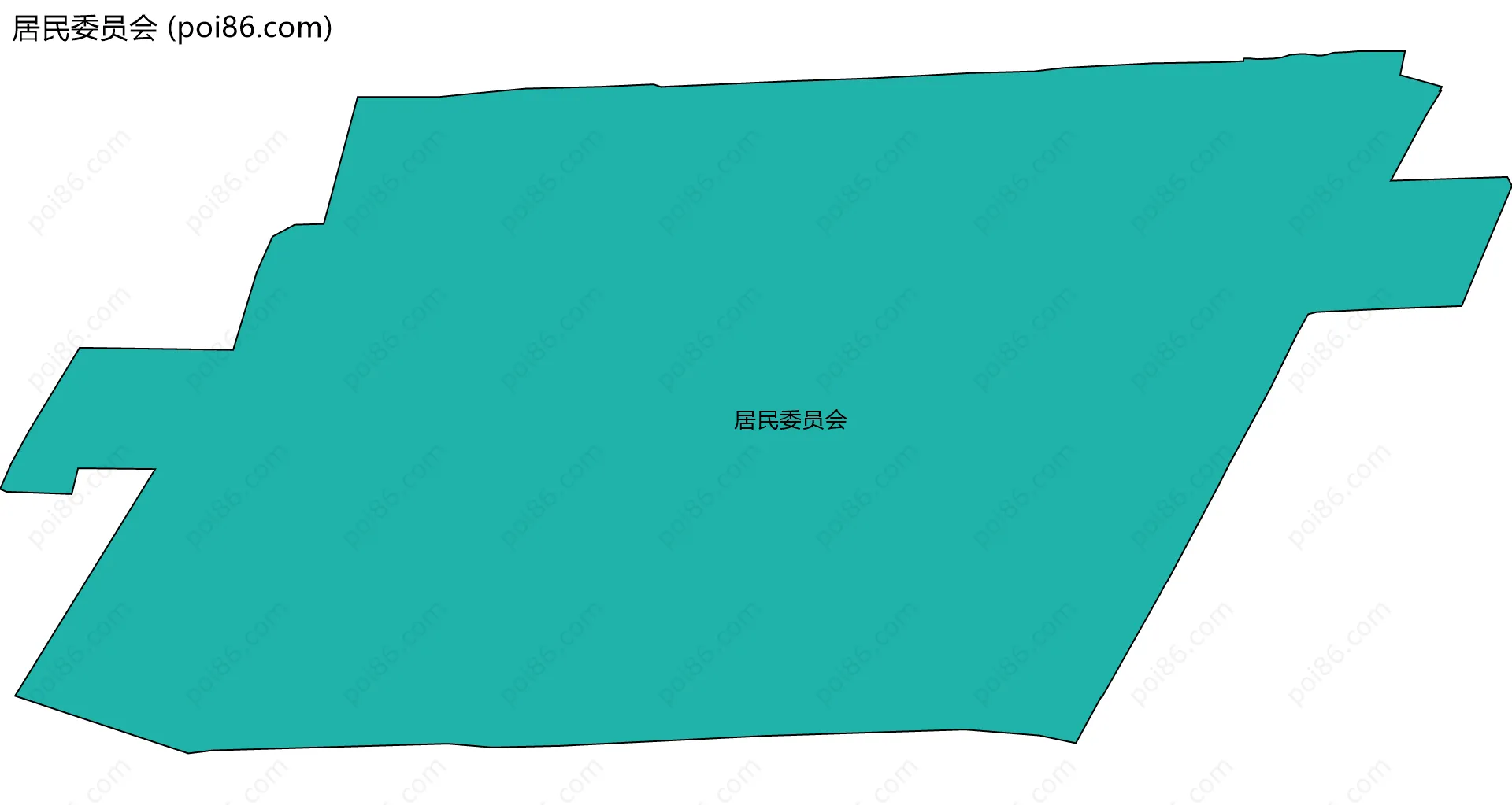 居民委员会边界地图