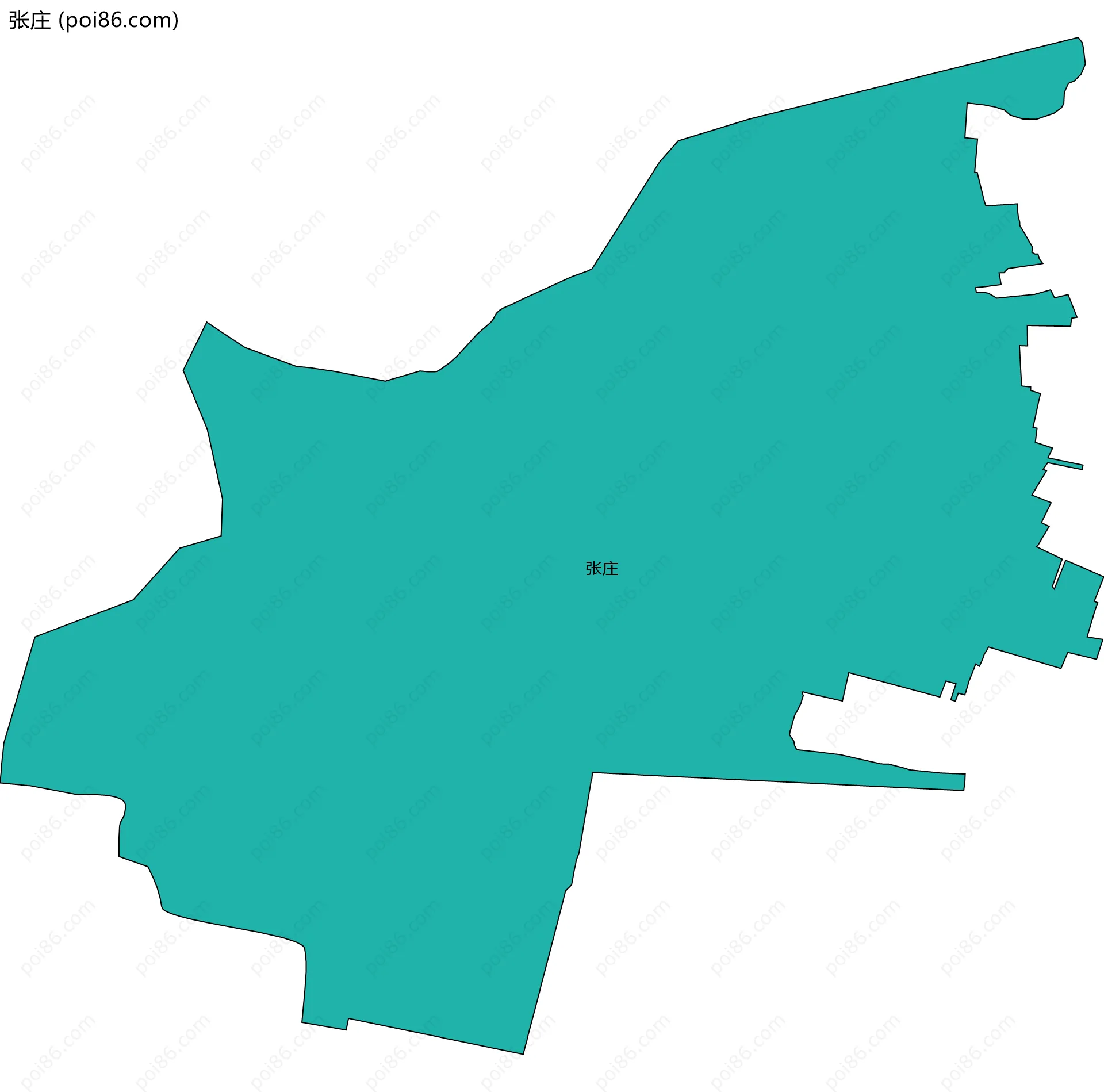 张庄边界地图