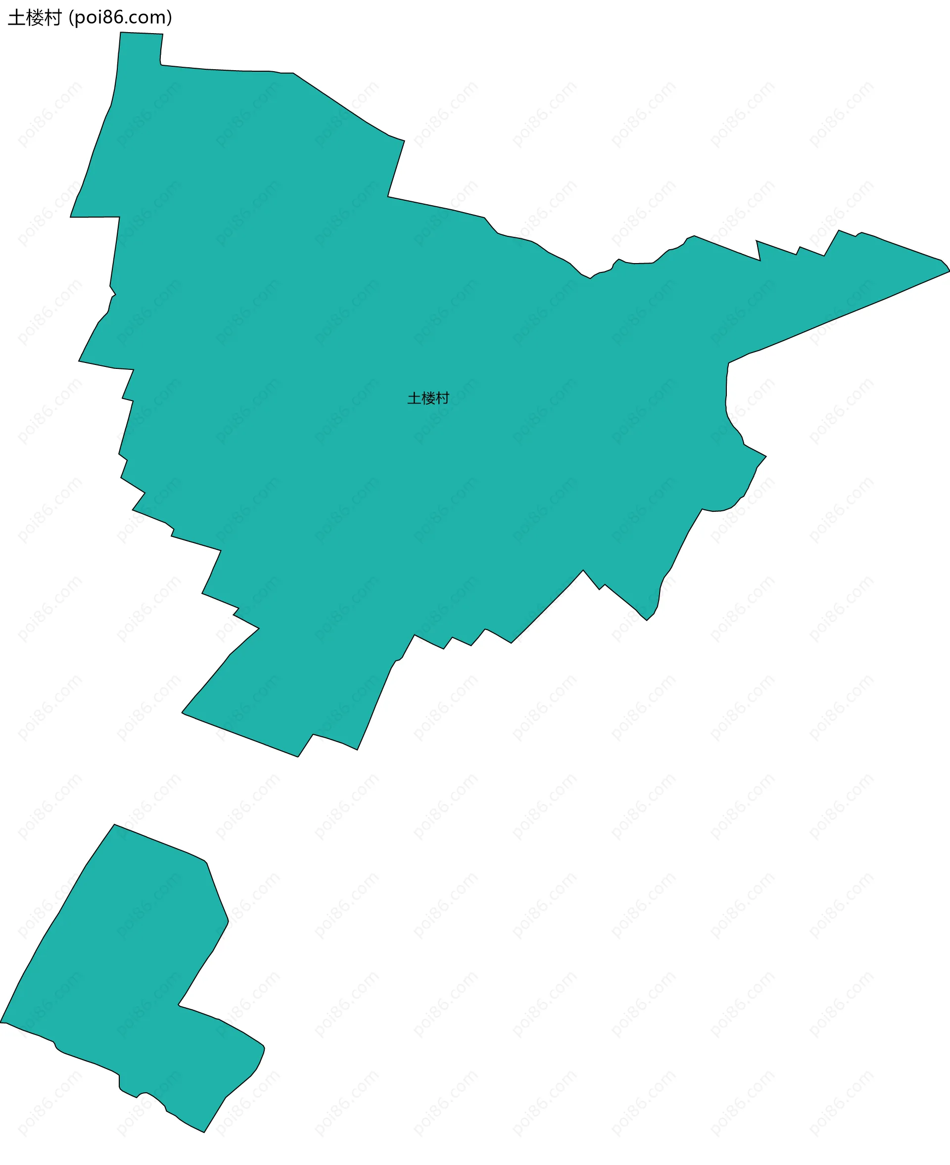 土楼村边界地图