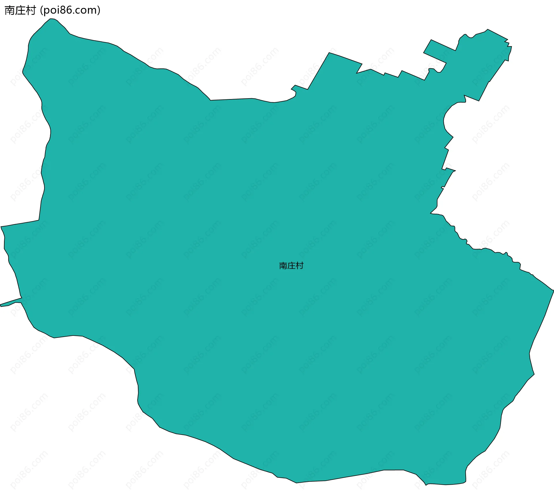 南庄村边界地图