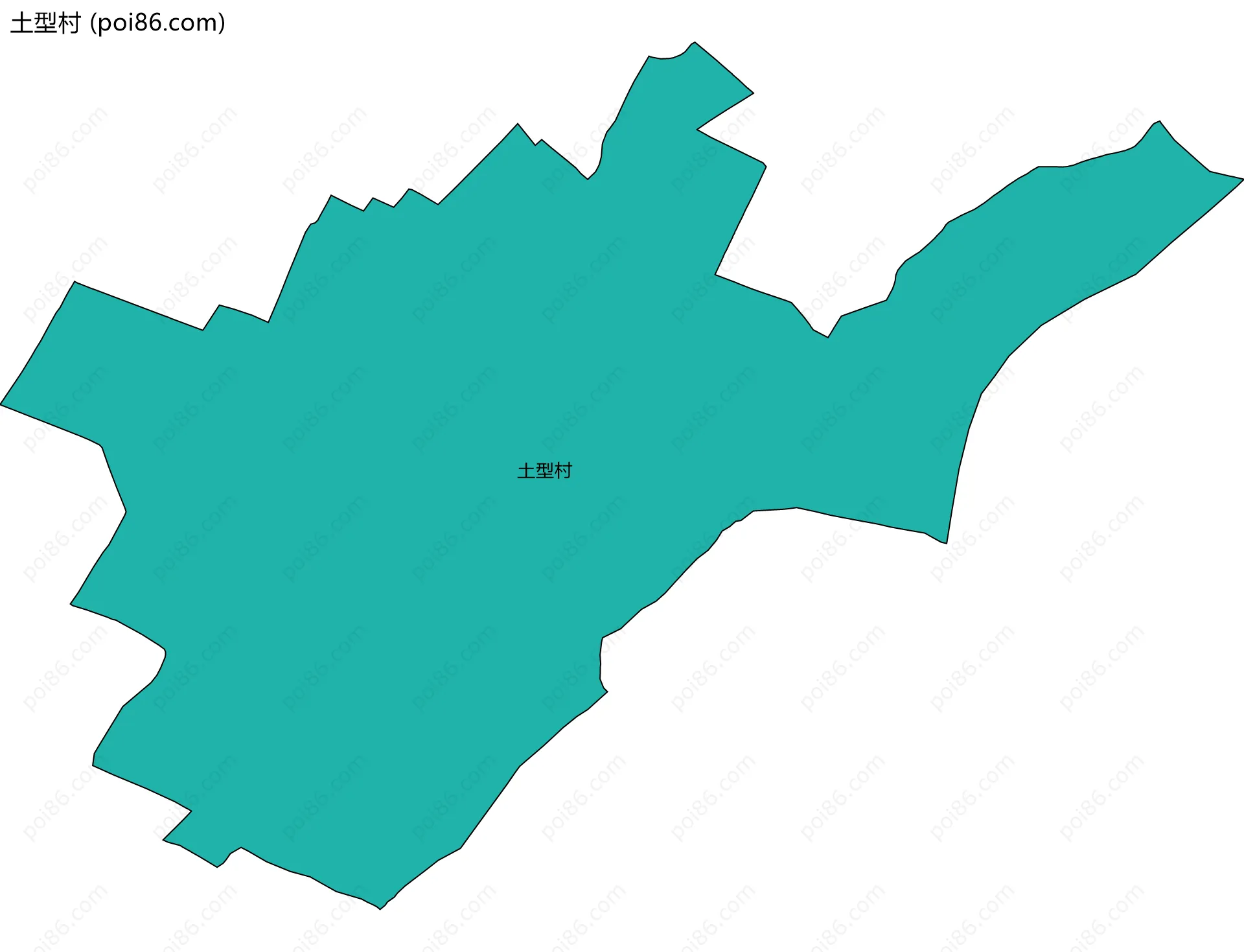 土型村边界地图