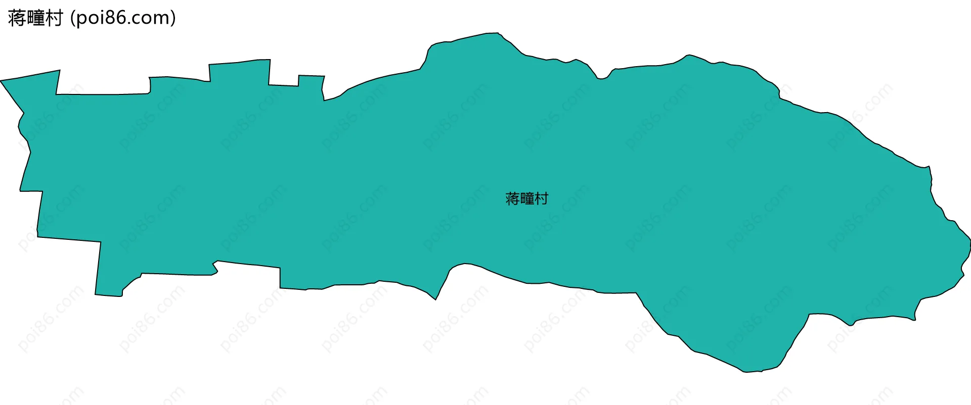 蒋疃村边界地图