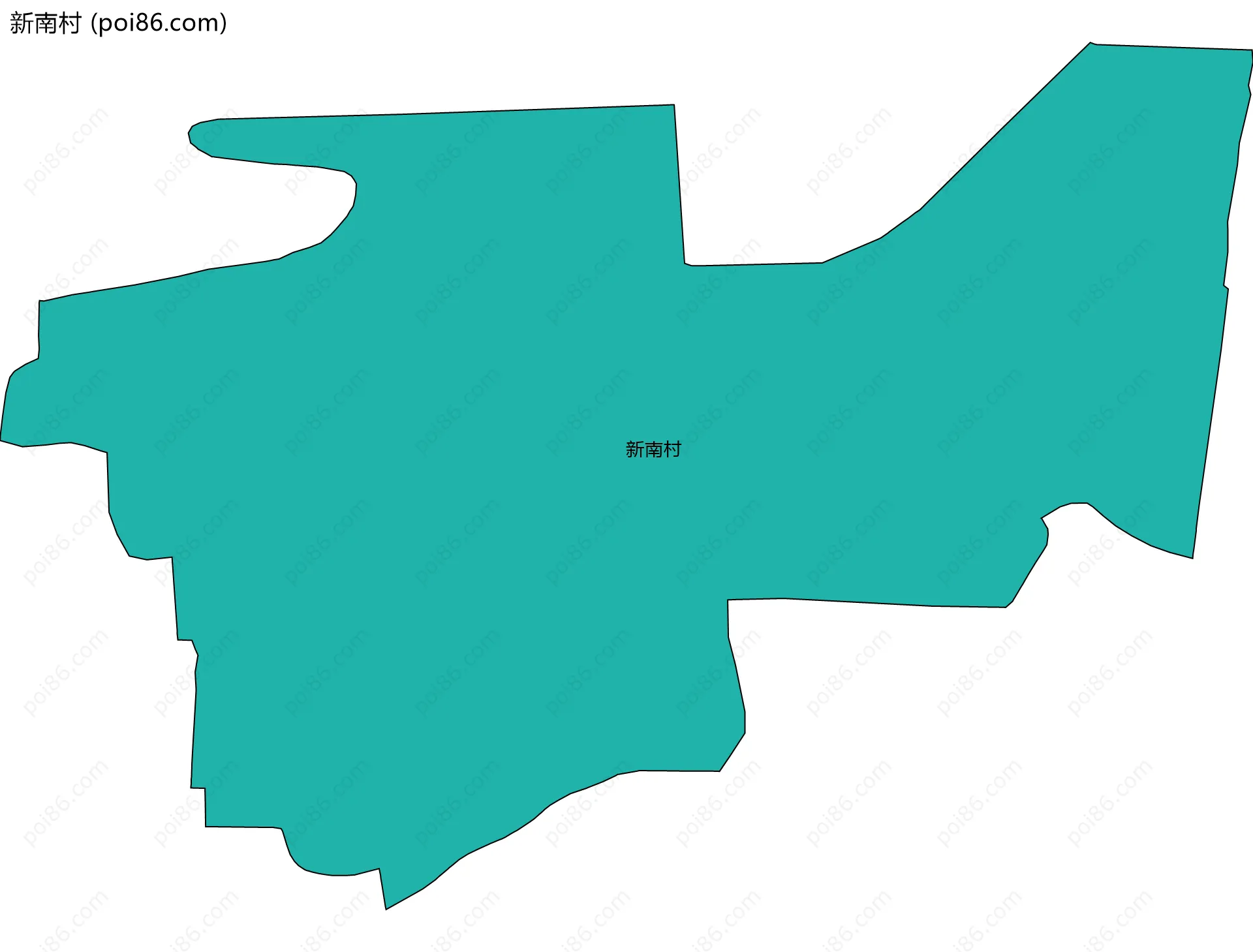 新南村边界地图