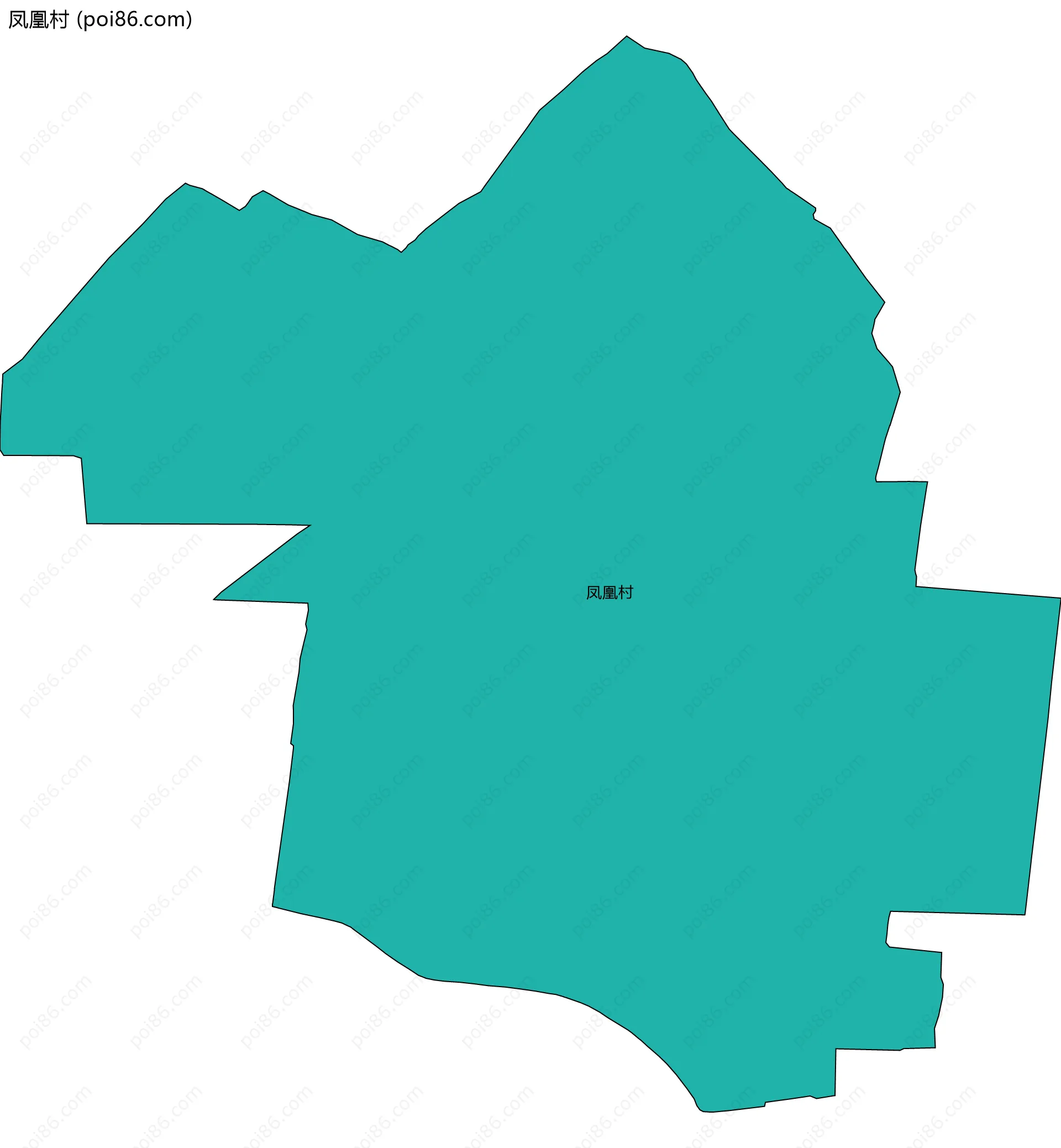 凤凰村边界地图