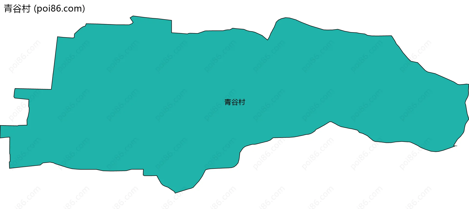 青谷村边界地图