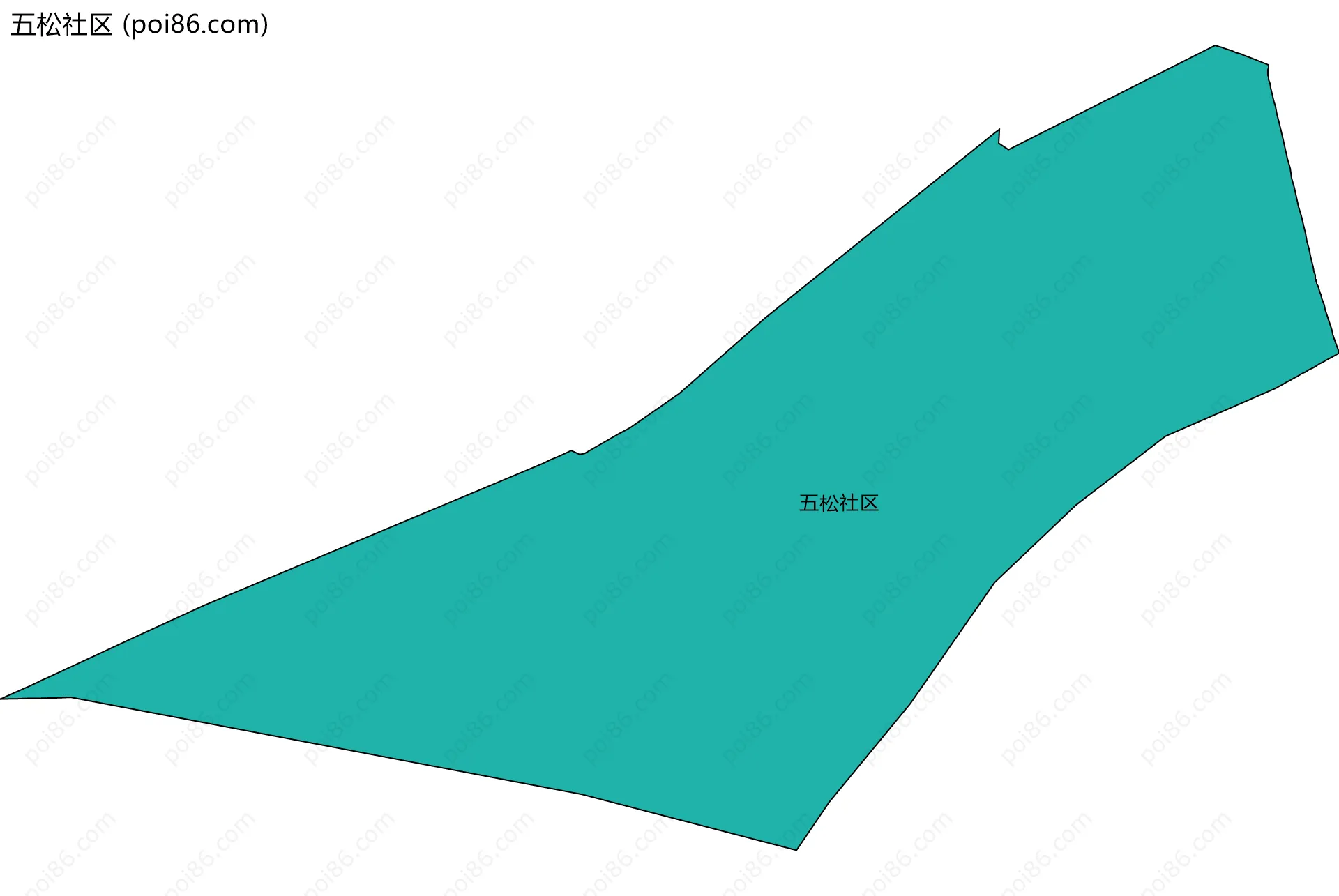 五松社区边界地图